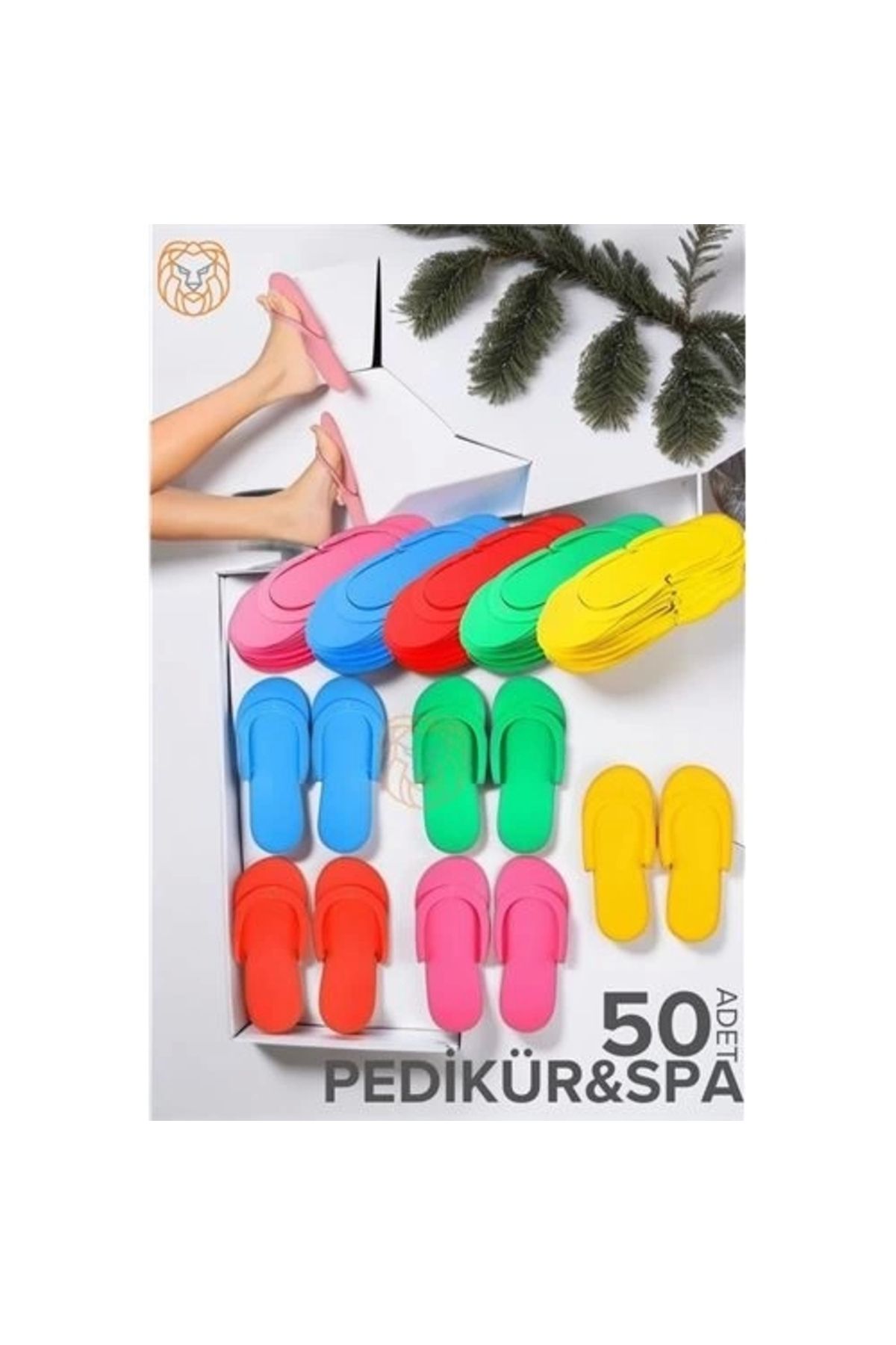No8 Home Pedikür Terliği 50 ÇİFT SPA Otel Havuz
