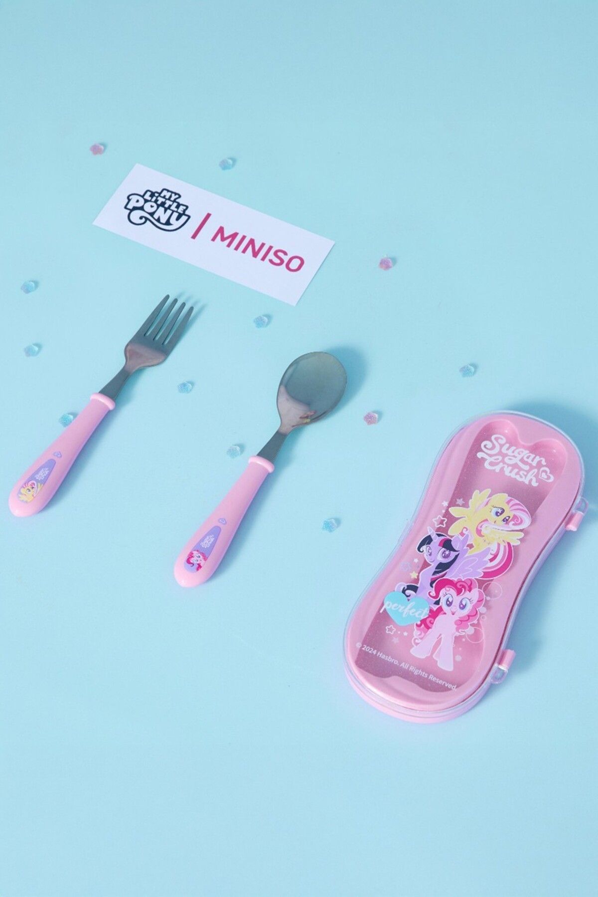 Miniso My Little Pony Lisanslı Çatal Kaşık Seti