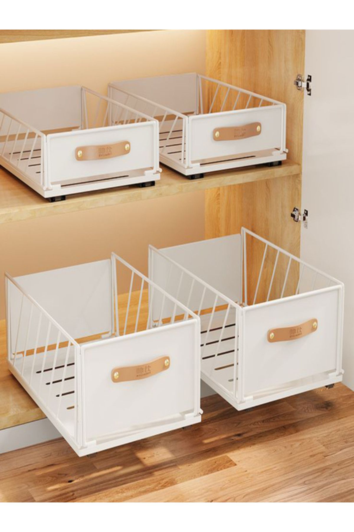 ATOUR-ATOUR Movable Storage Basket for Kitchen and Cabinet Organization, No Nails, Space Saving and Easy to Use 6