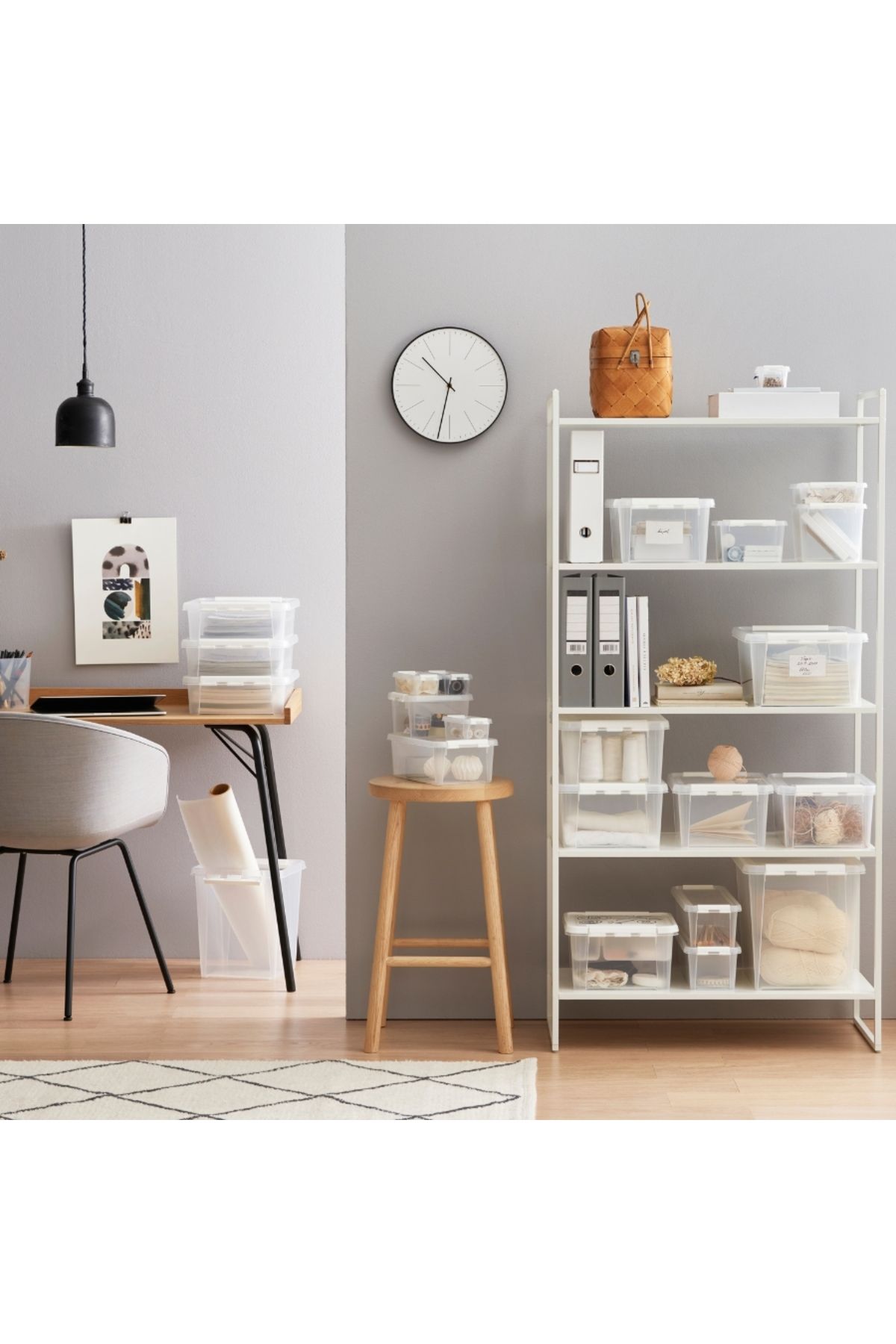 Orthex-Storage and organization box, with lid, SmartStore Home 14, BPA-free plastic, 40x30x11 cm 3