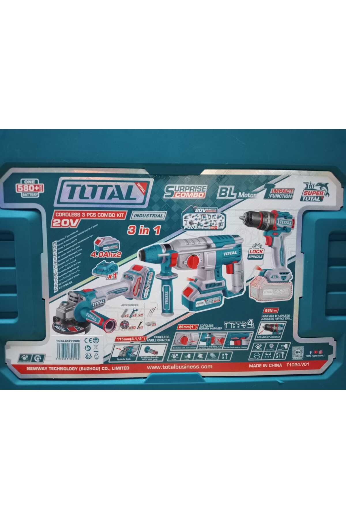 TOTAL TOSLI241198E 3PCS MATKAP+TAŞLAMA+KIRICI DELİCİ
