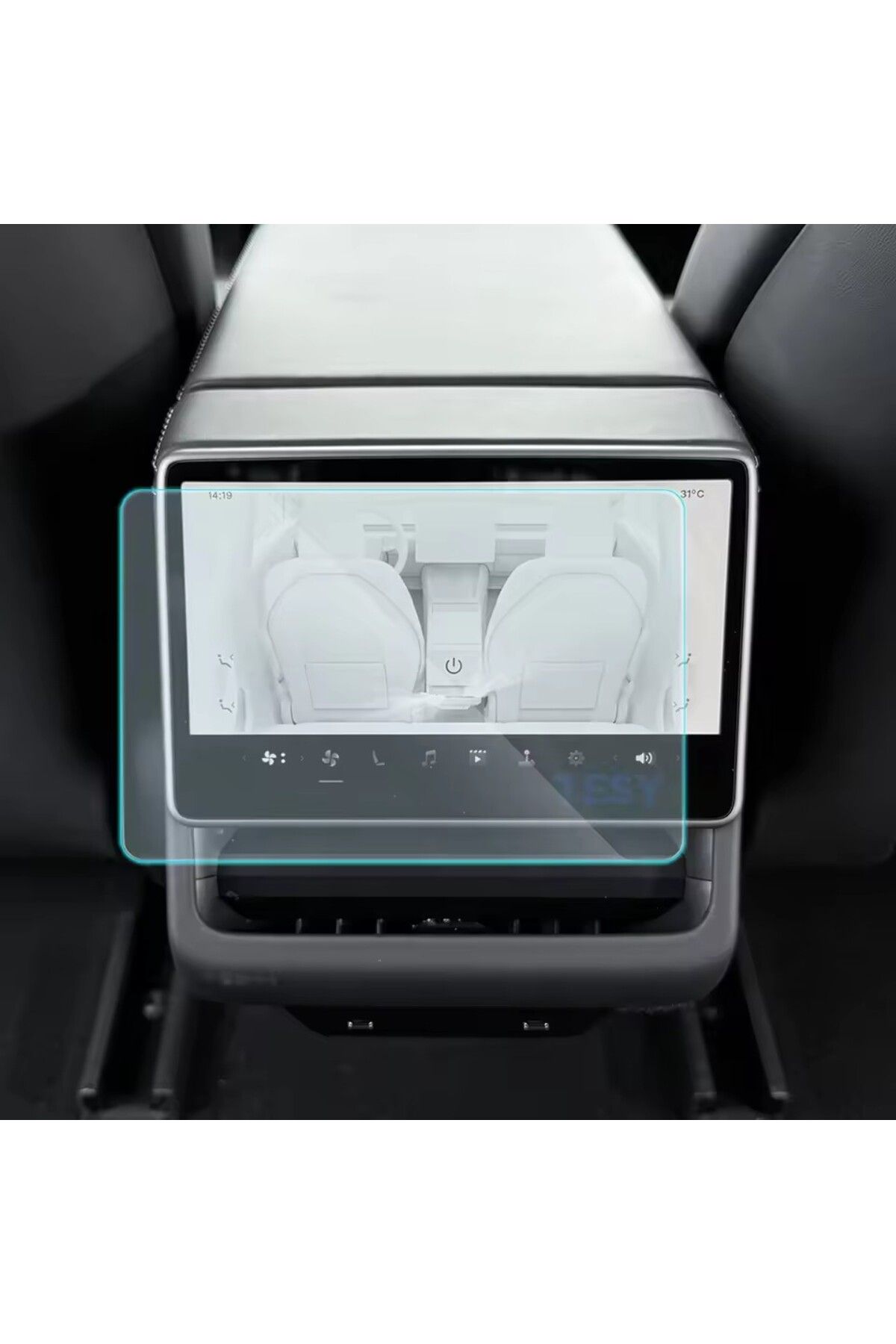 Fenrir Garage-Tesla Model Y Juniper Compatible Screen Multimedia Protector Front and Back Set 7