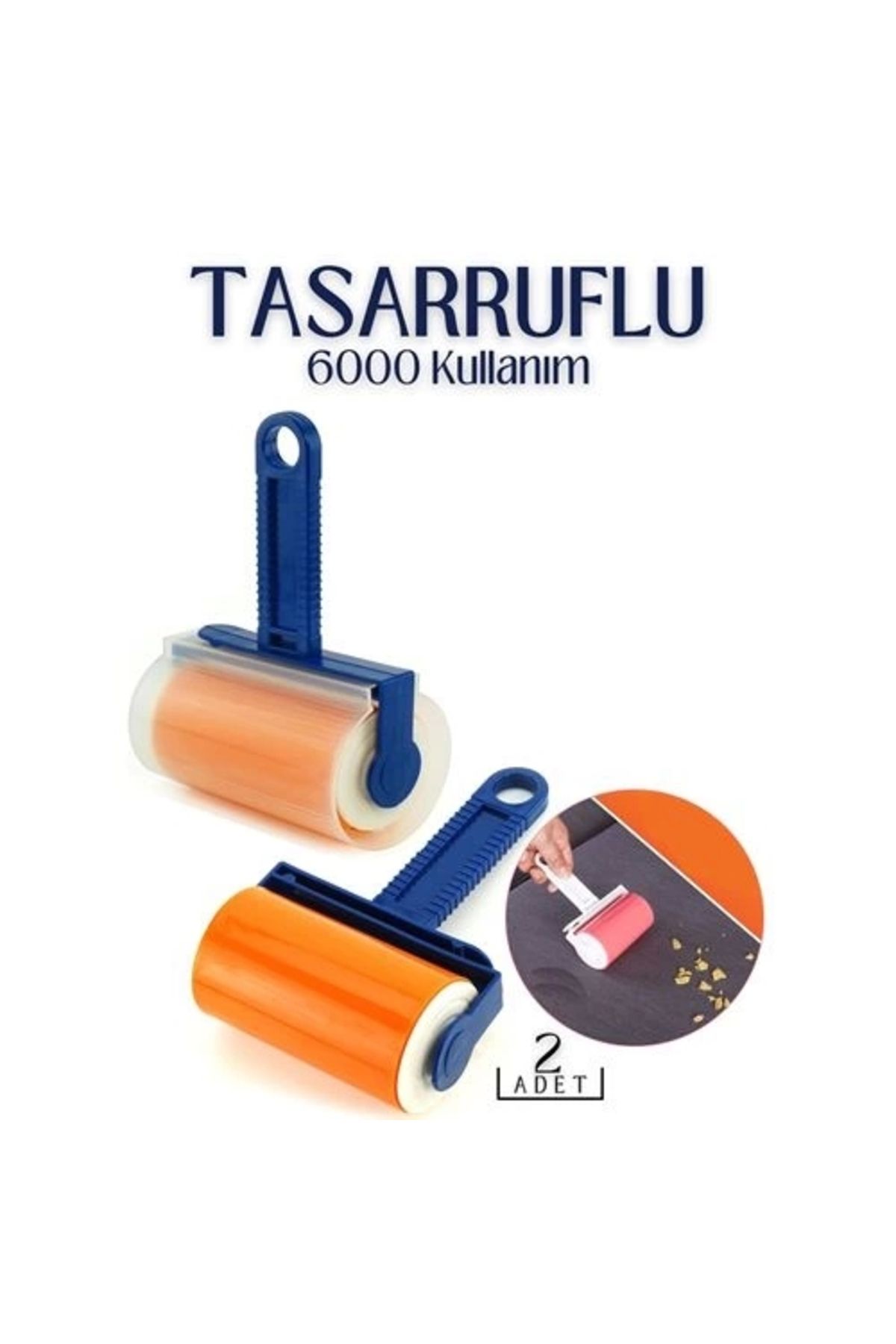No8 Home Tüy Tiftik Toplayıcı 6000 Kullanım Tisserant Design 2 li SET
