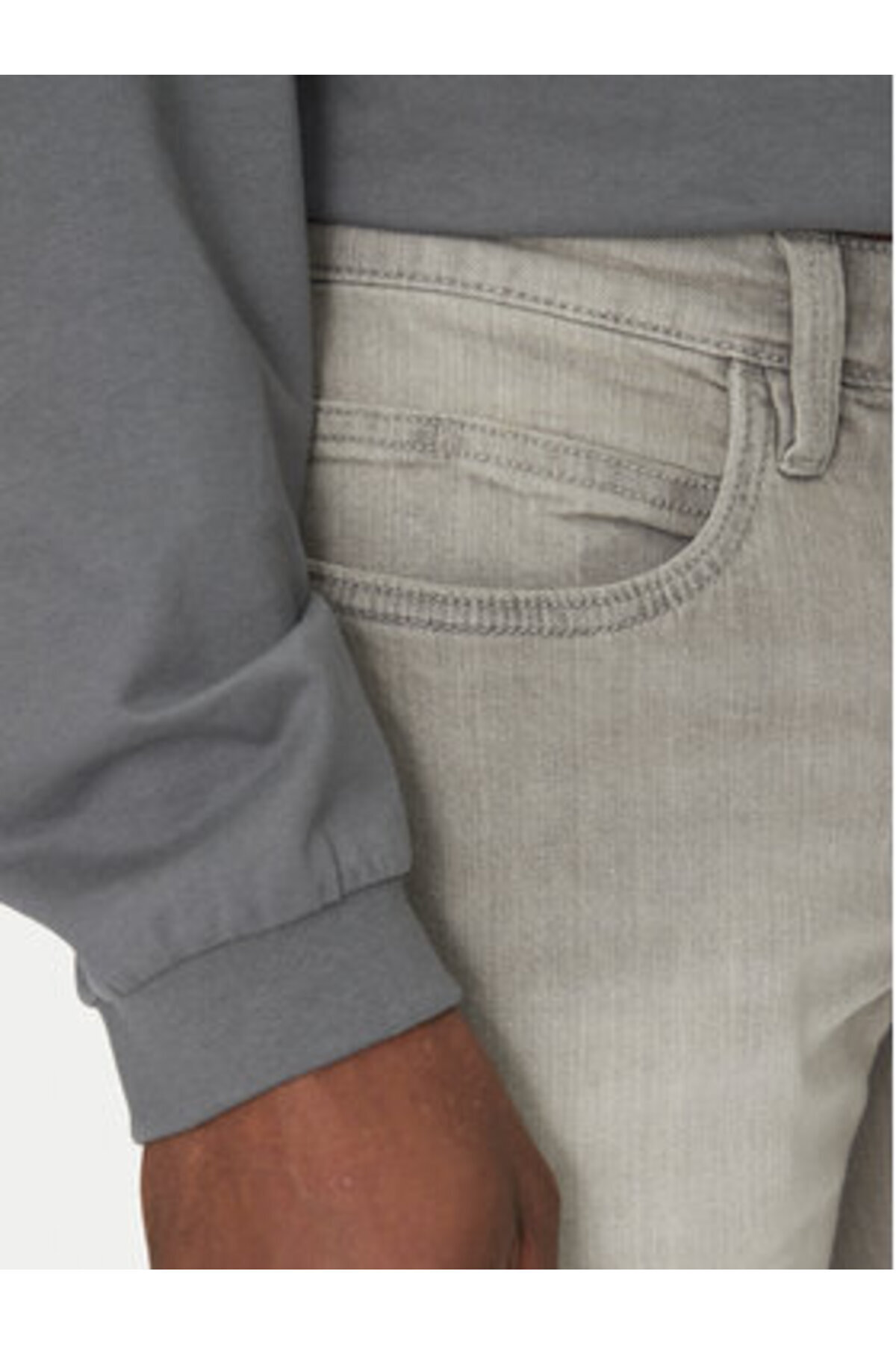 Indicode-Men's Jeans Shorts gray INDICODE-INKADEN HOLES 70-104 901 LT GREY 2