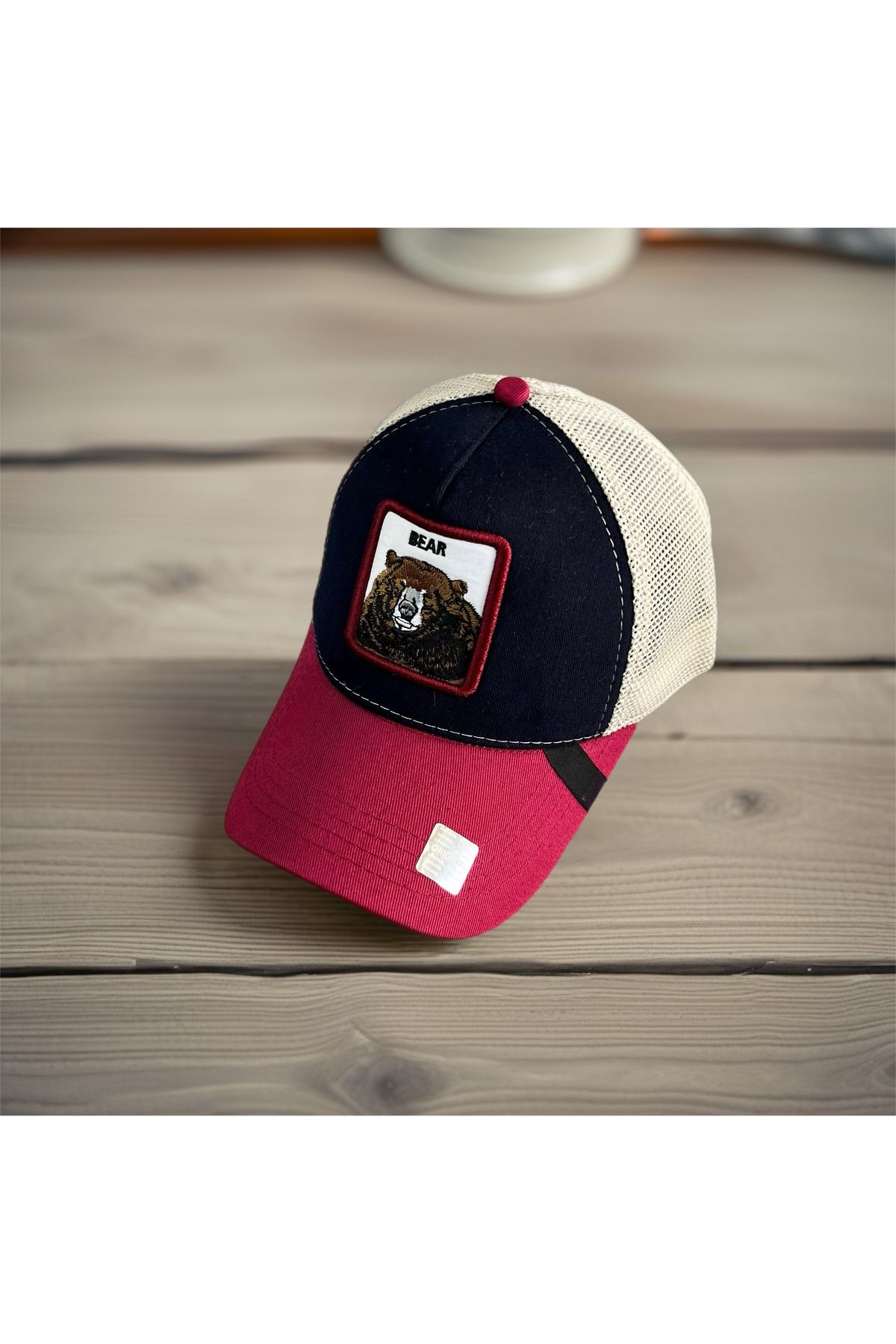 CapZone Spor Şapka Hayvan Figürlü Şapka Unisex Model Lacivert Bordo Renk