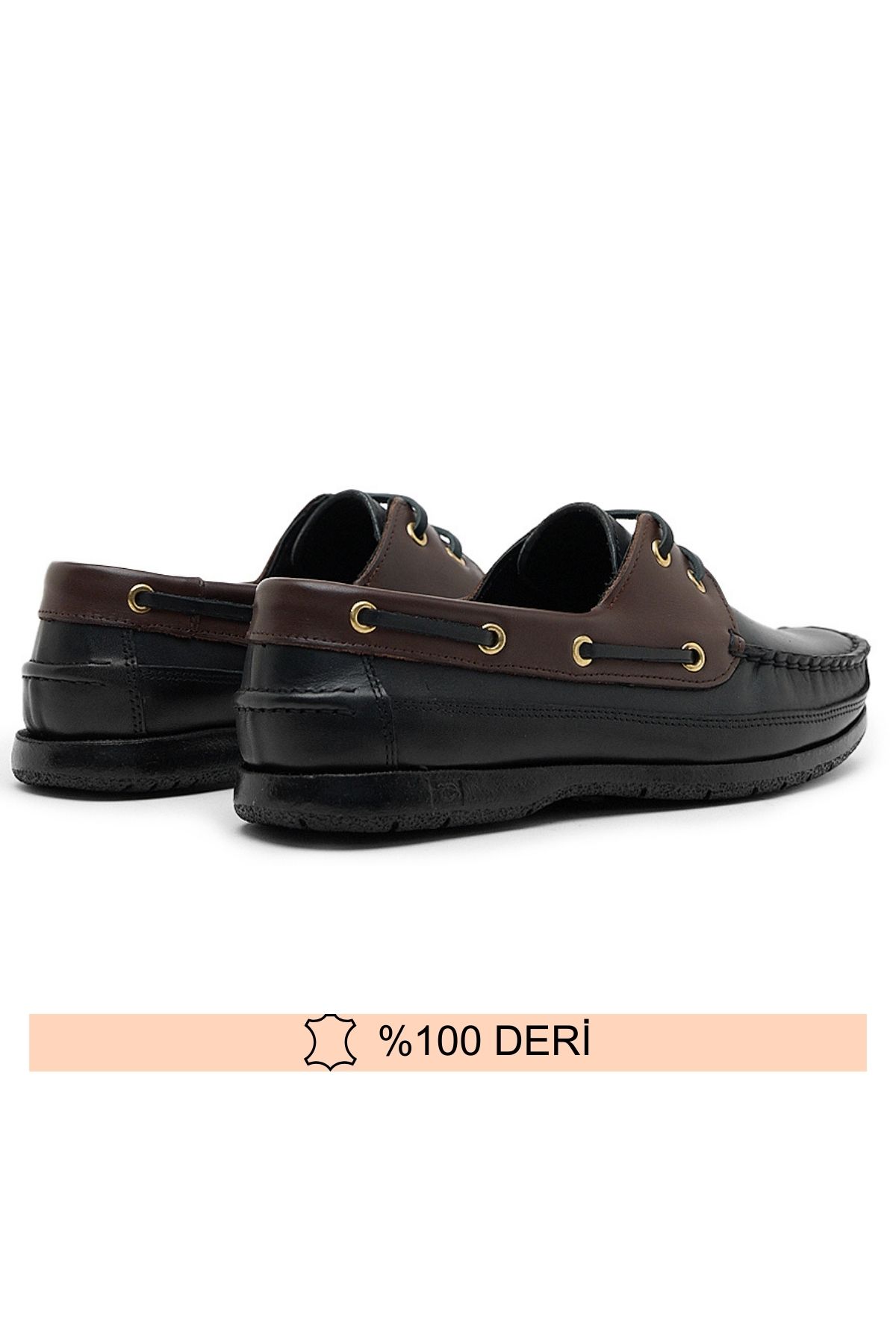 Fine Ayakkabıcılık-Genuine Leather Black-Brown Men's Loafer Shoes (Dexter) 39-47 3