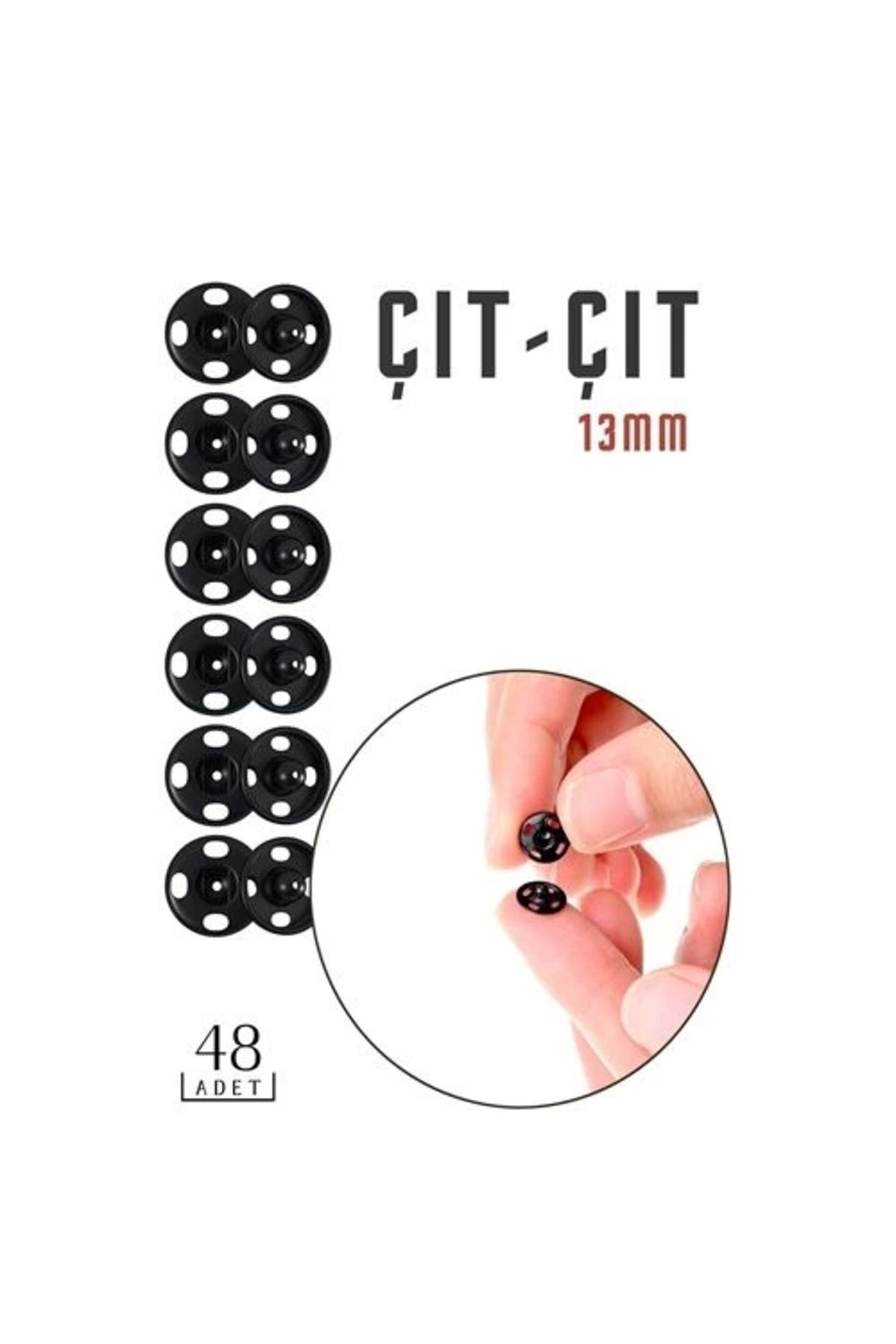 No8 Home Metal ÇıtÇıt 13 mm 48 Adet NO:3