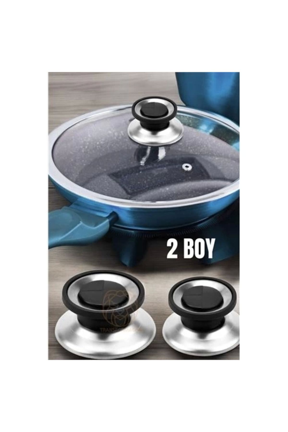 No8 Home Tencere Tava Tepesi Tencere Tava Kapağı Tutucu 2 Boy