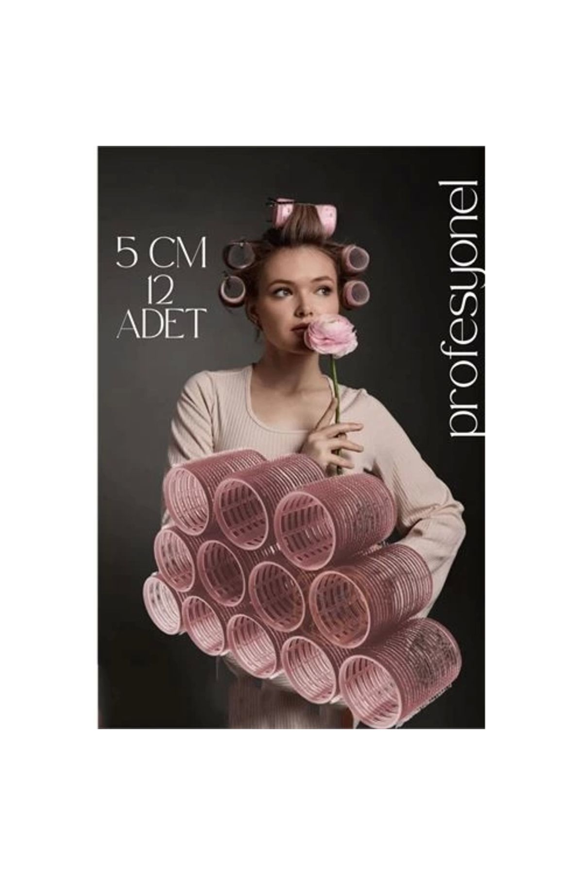No8 Home 5 Cm Bigudi Saç Bigudisi Profesyonel 12 ADET