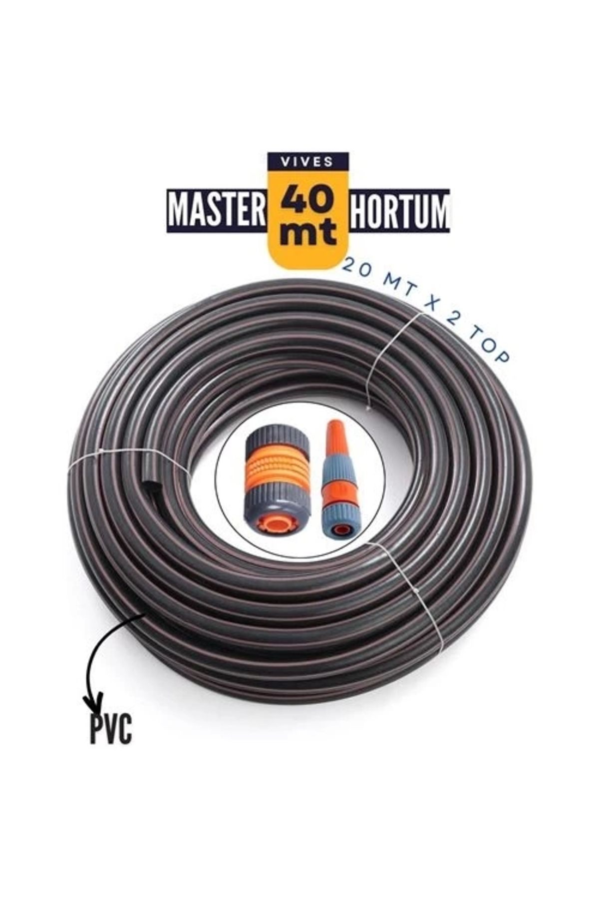 No8 Home 40 Metre Master Bahçe Hortumu Sulama Aparatı Hediyeli