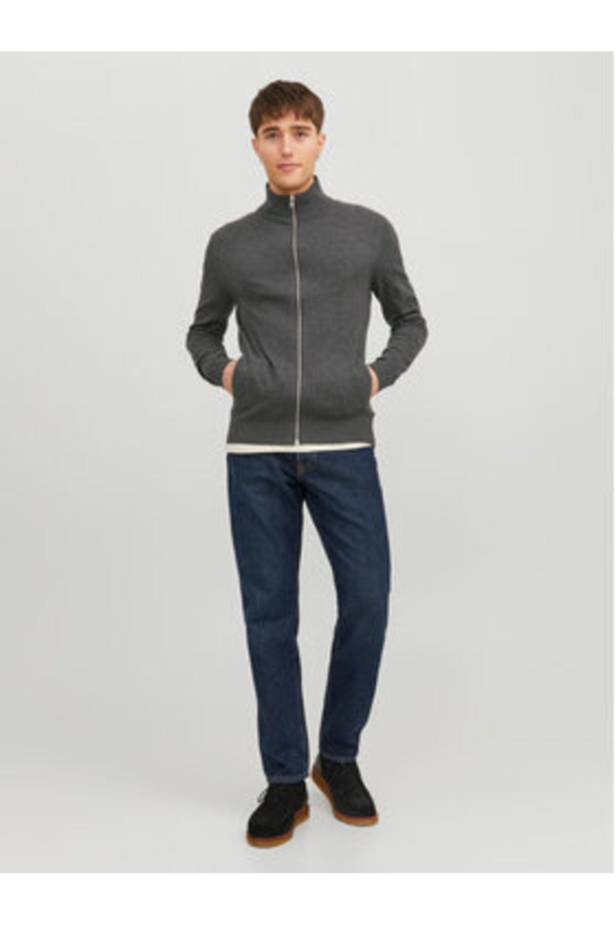 Jack & Jones-jack jones Mens Sweater 12223949 Gray 3