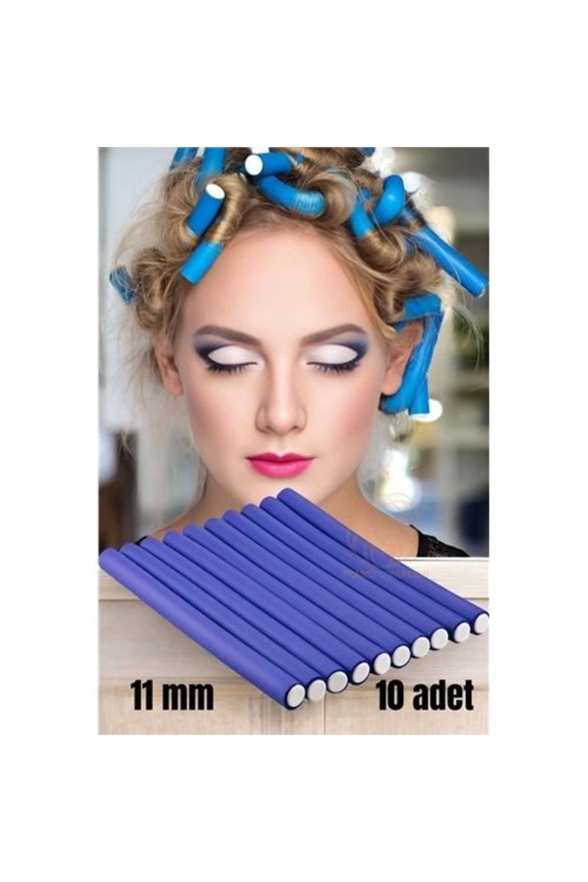 No8 Home Sosis Latex Bigudi 11 mm Kalınlık 10 Adet