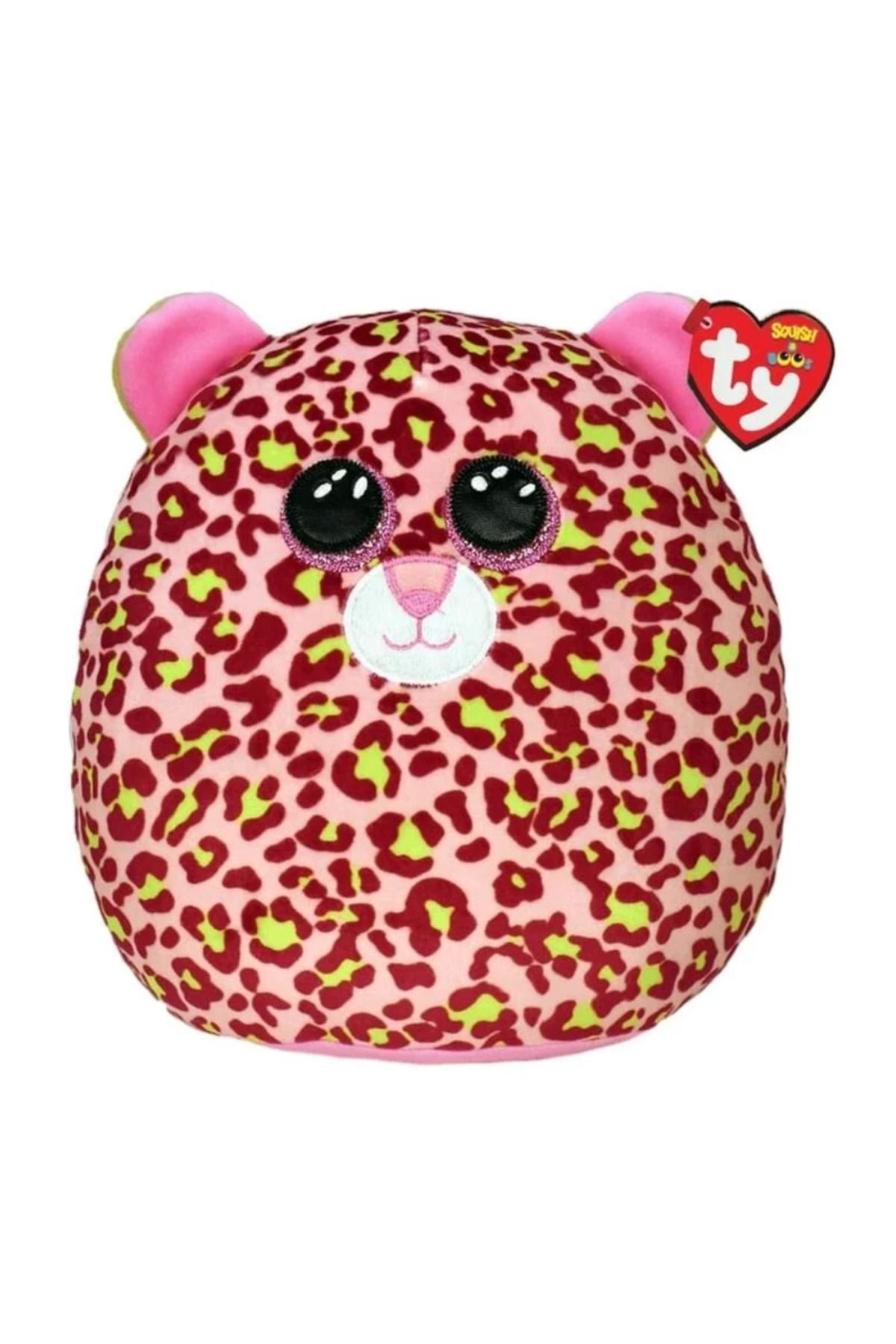 Angoravi Ty Squishy Beanies Yastık Pembe Leopar Lainey 26 cm