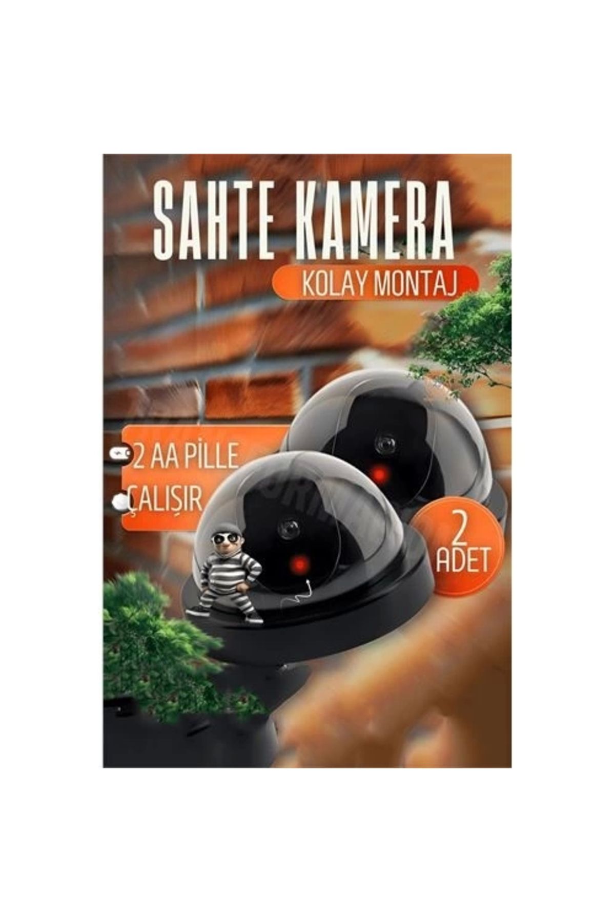 No8 Home Caydırıcı Kamera Aktivasyon Işıklı 2 ADET