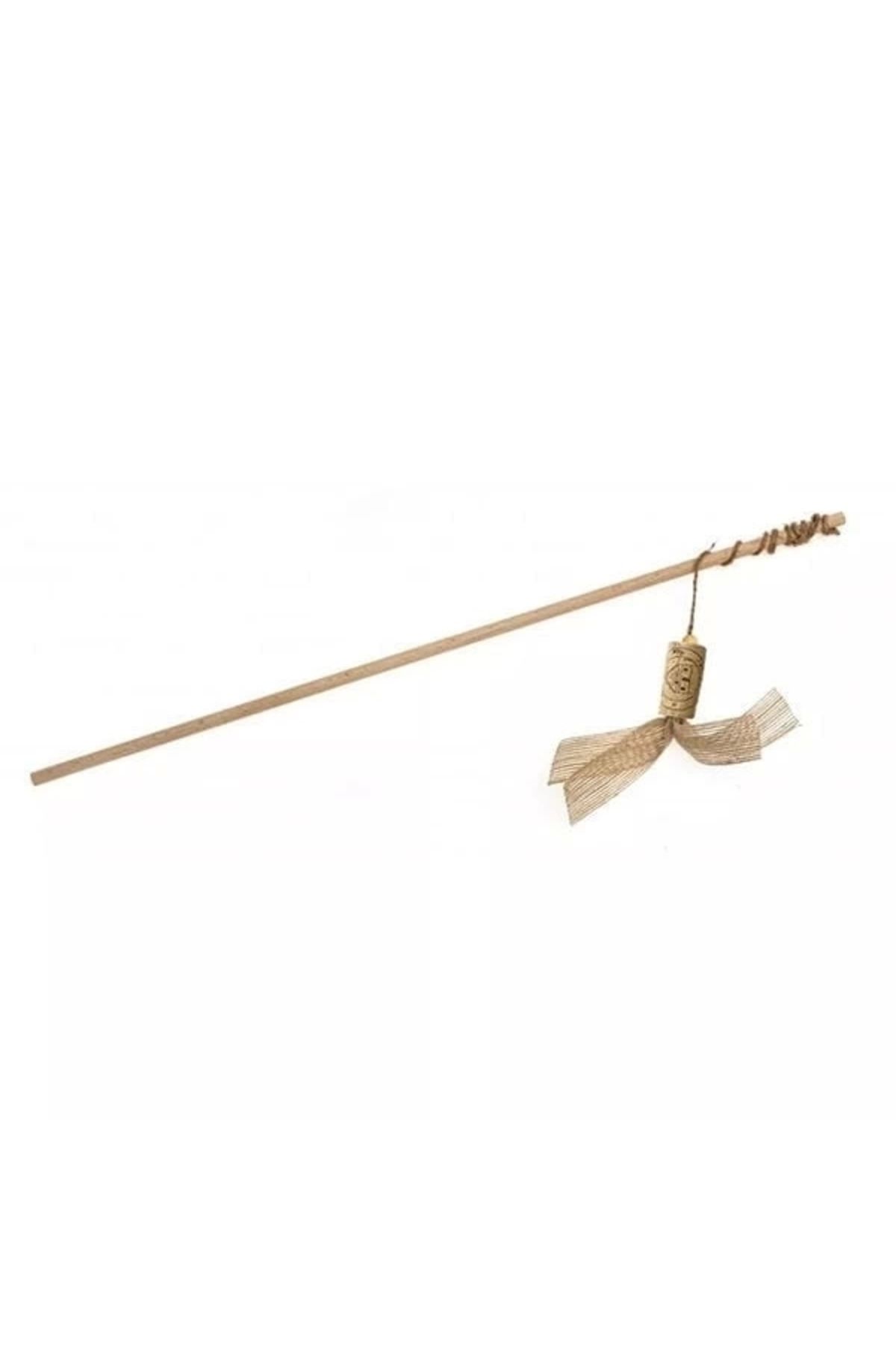 STOREMAX Aquael Ecomfy Toy Gaia Rod Ahşap Kedi Oltası Oyuncağı 50 Cm