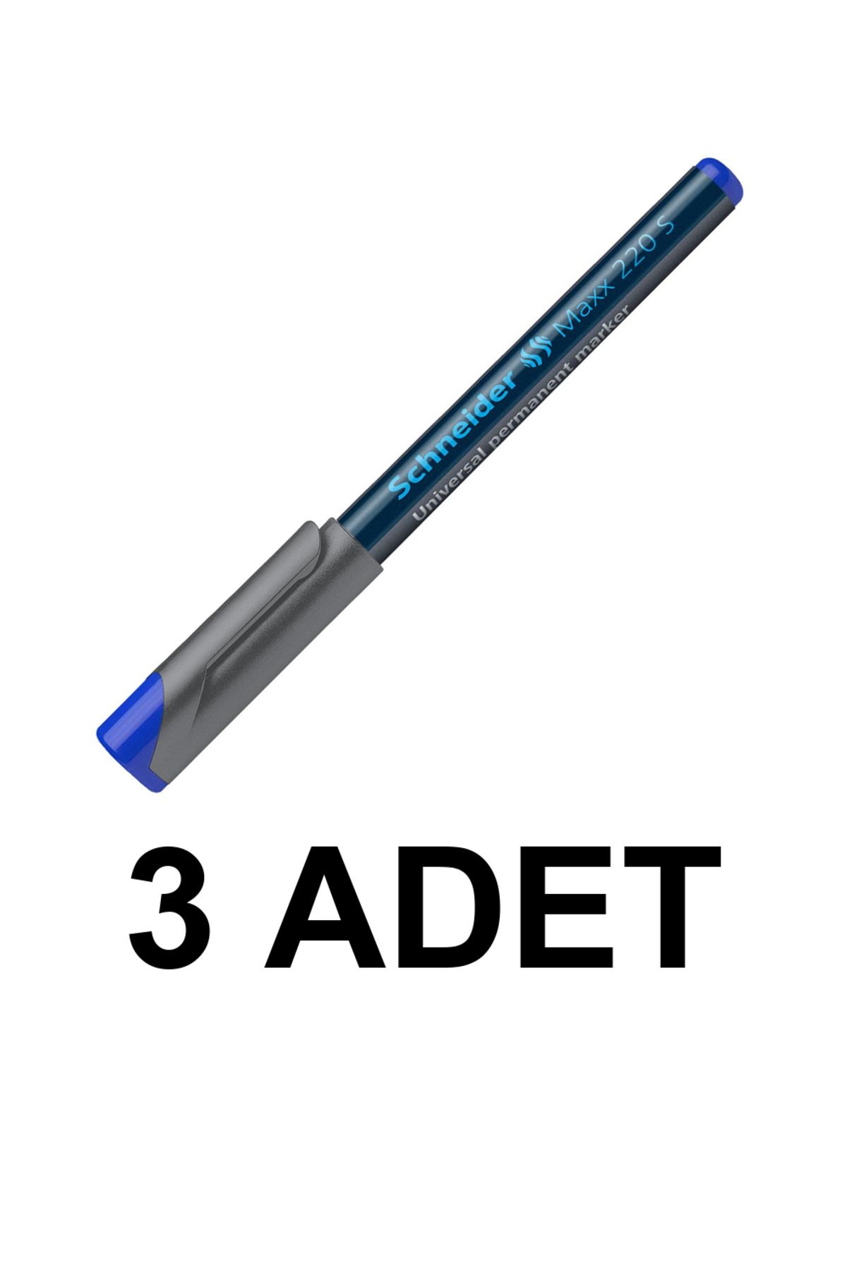 Schneiders 3 ADET ASETAT KALEMİ MAXX 220 S UÇ MAVİ SCP61