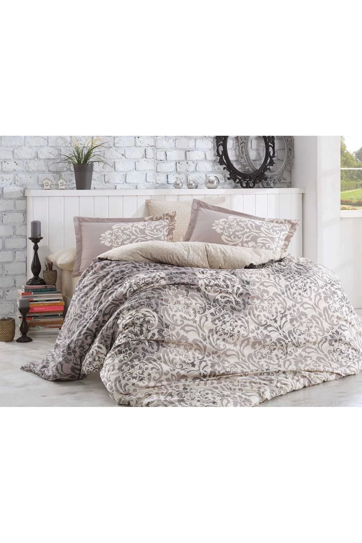 ÖYKÜ VE YİĞİT Hobby Çift Kişilik Poplin Nevresim Serenity Gri