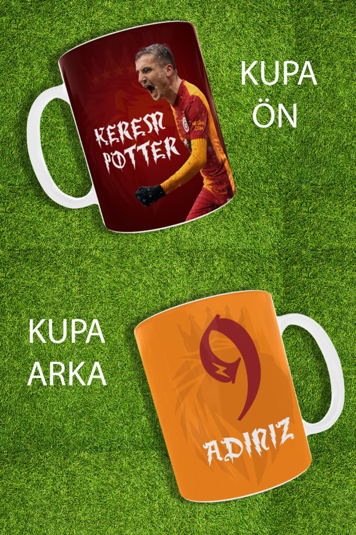 BİBANAPROMOSYON Kerem Aktürkoğlu Kişiye Özel Kupa Bardak