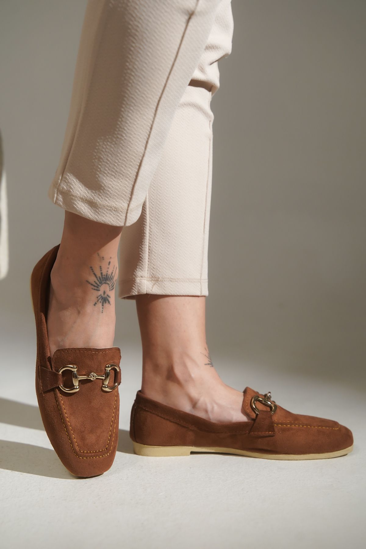 lovitto Toka Detay Süet Loafer