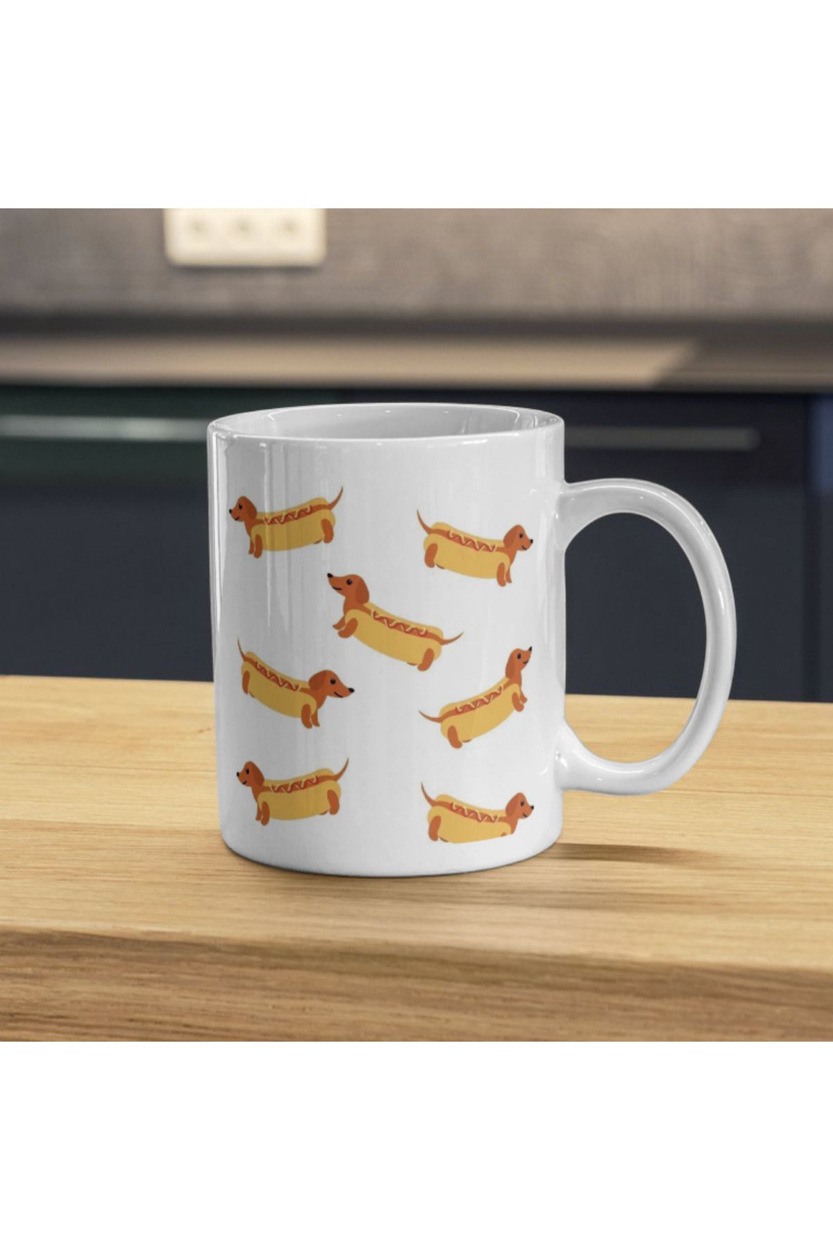 Home Sosis Köpek Baskılı Kupa