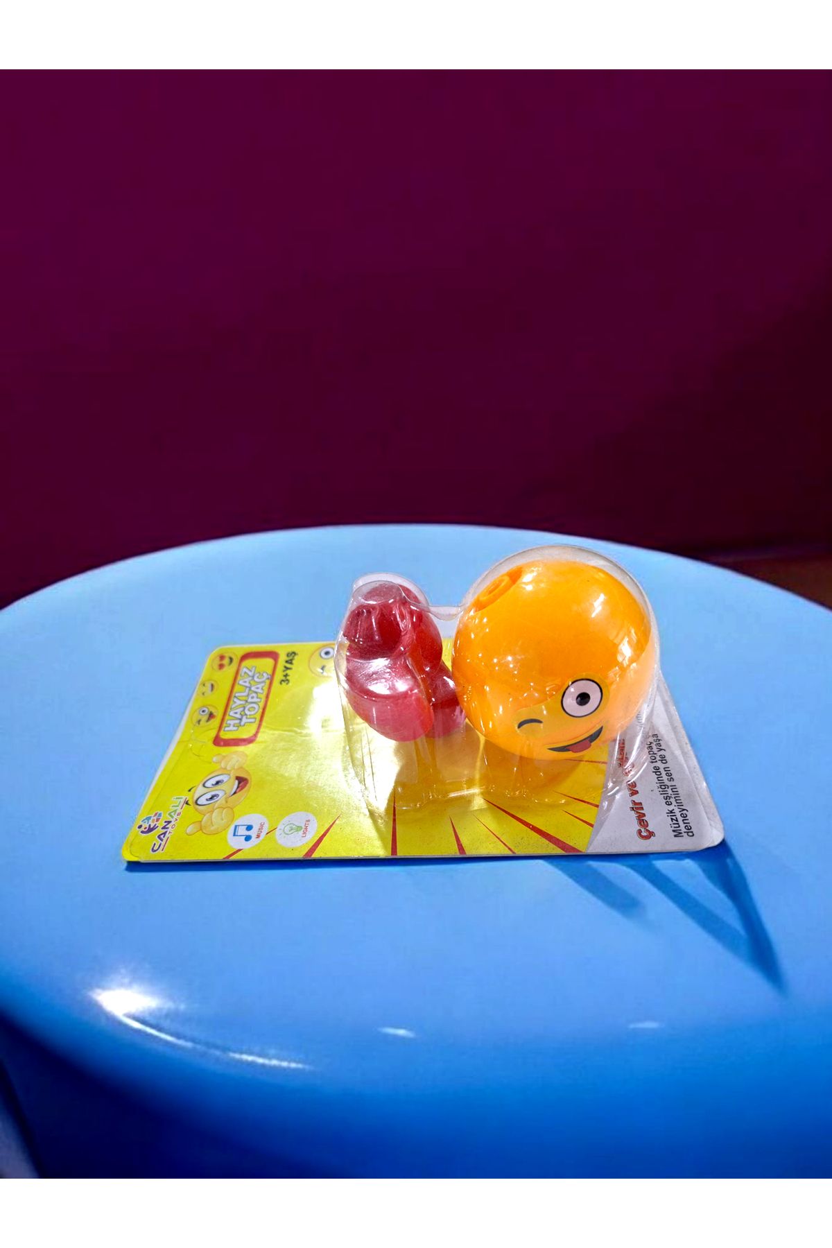 ALYTOYS Oyuncak Topaç Işıklı Bas Renkli Işıklarla Dönsün Eğlenceli Aktivite Oyuncak 6X12CM