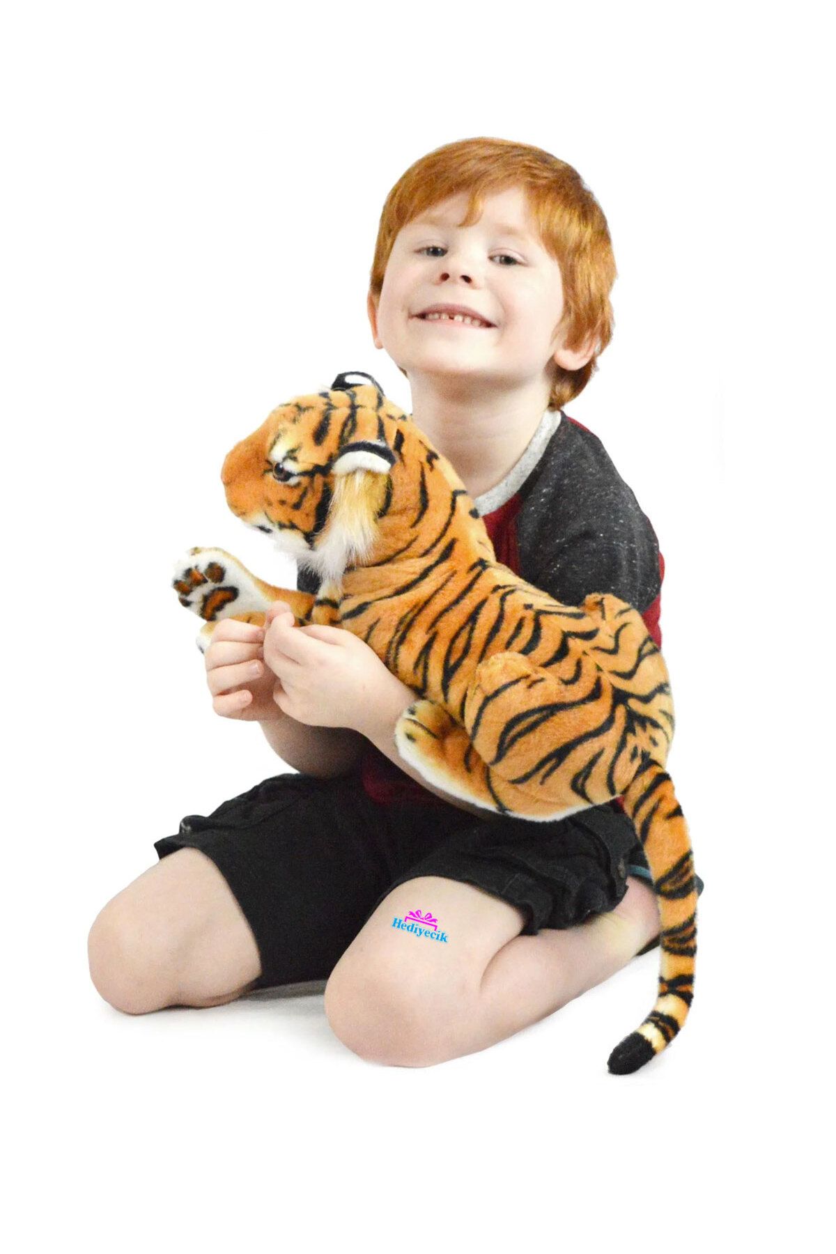 hediyecik 50 Cm Küçük Boy Gerçek Görünümlü Peluş Kaplan
