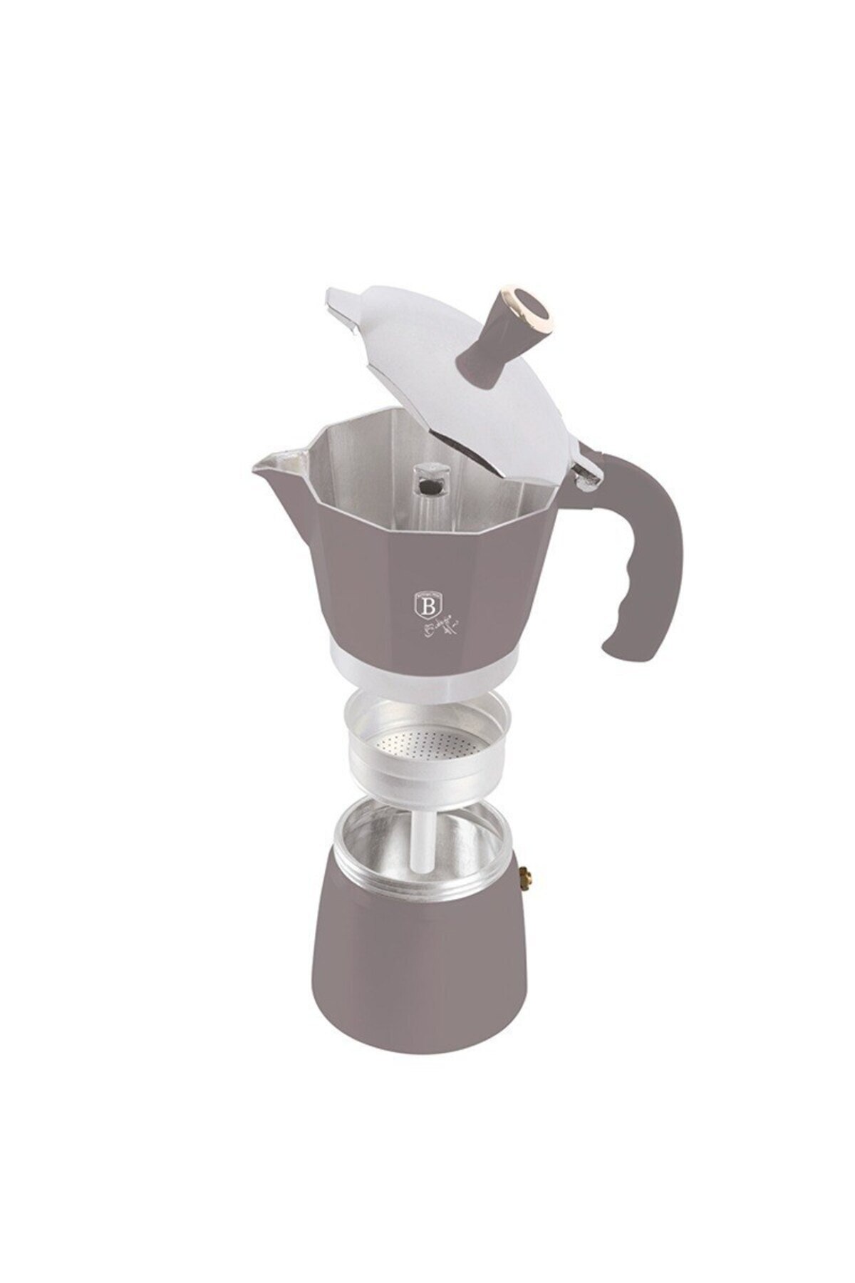 Berlinger Haus-Cafetieră Espresso Moka cu 9 căni, colecția Taupe 4