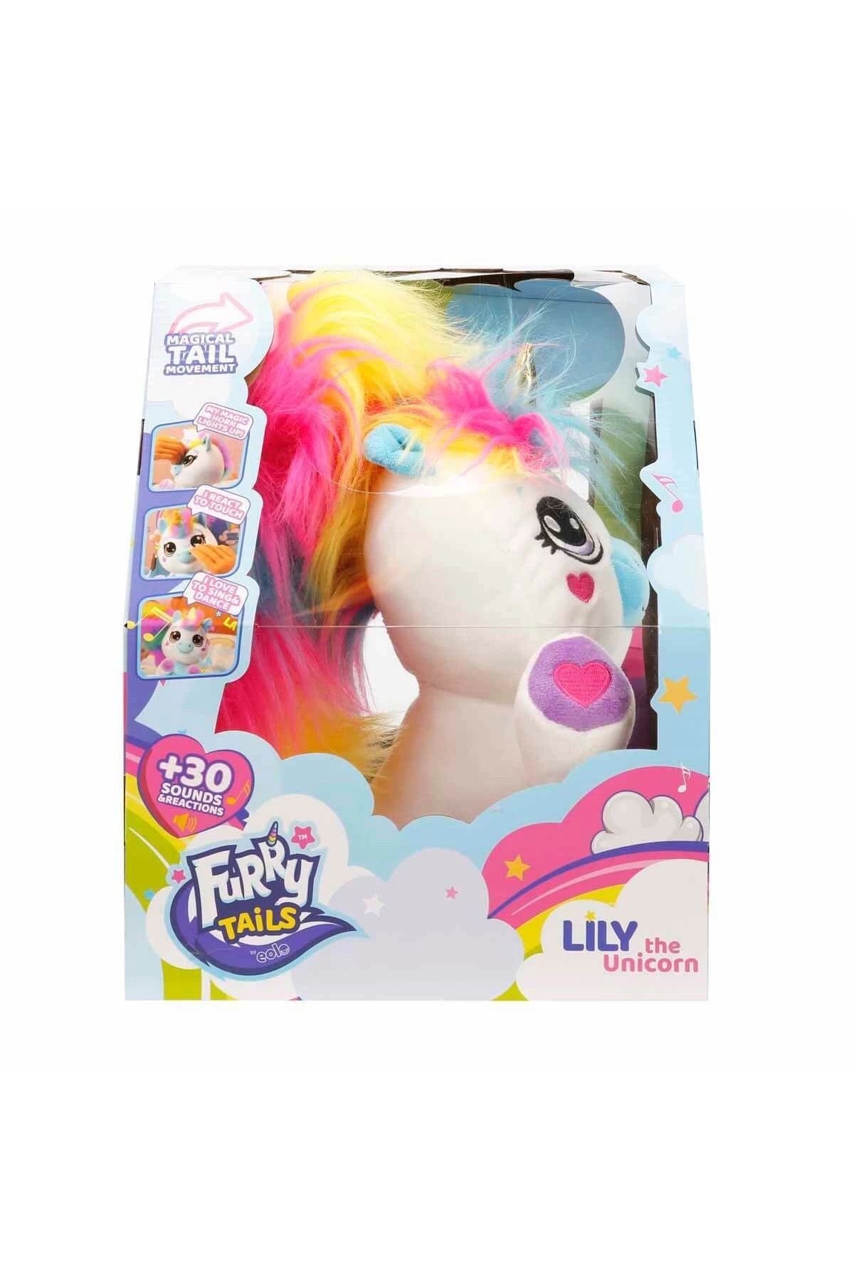 ÖYKÜ VE YİĞİT 72033 Lily Sesli ve Işıklı Unicorn Peluş