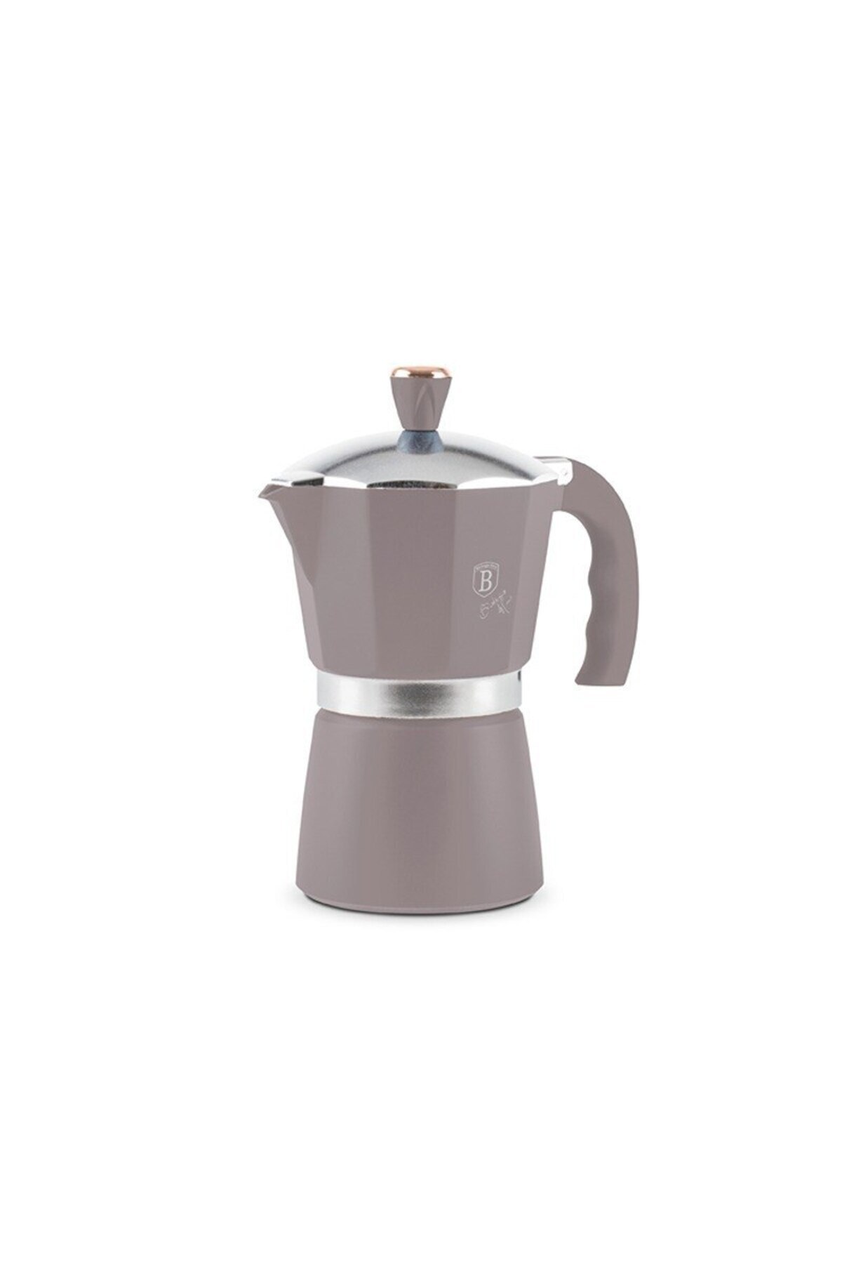 Berlinger Haus-Cafetieră Espresso Moka cu 9 căni, colecția Taupe 3