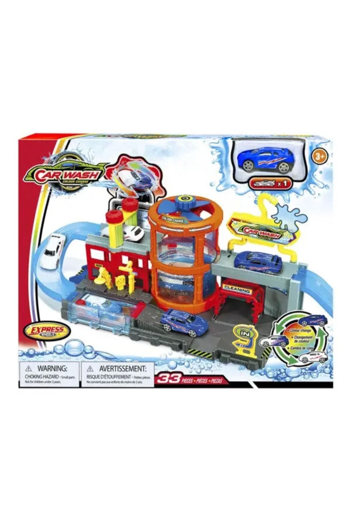 Angoravi Express Wheels Araç Yıkama ve Renk Değiştirme Oyun Seti