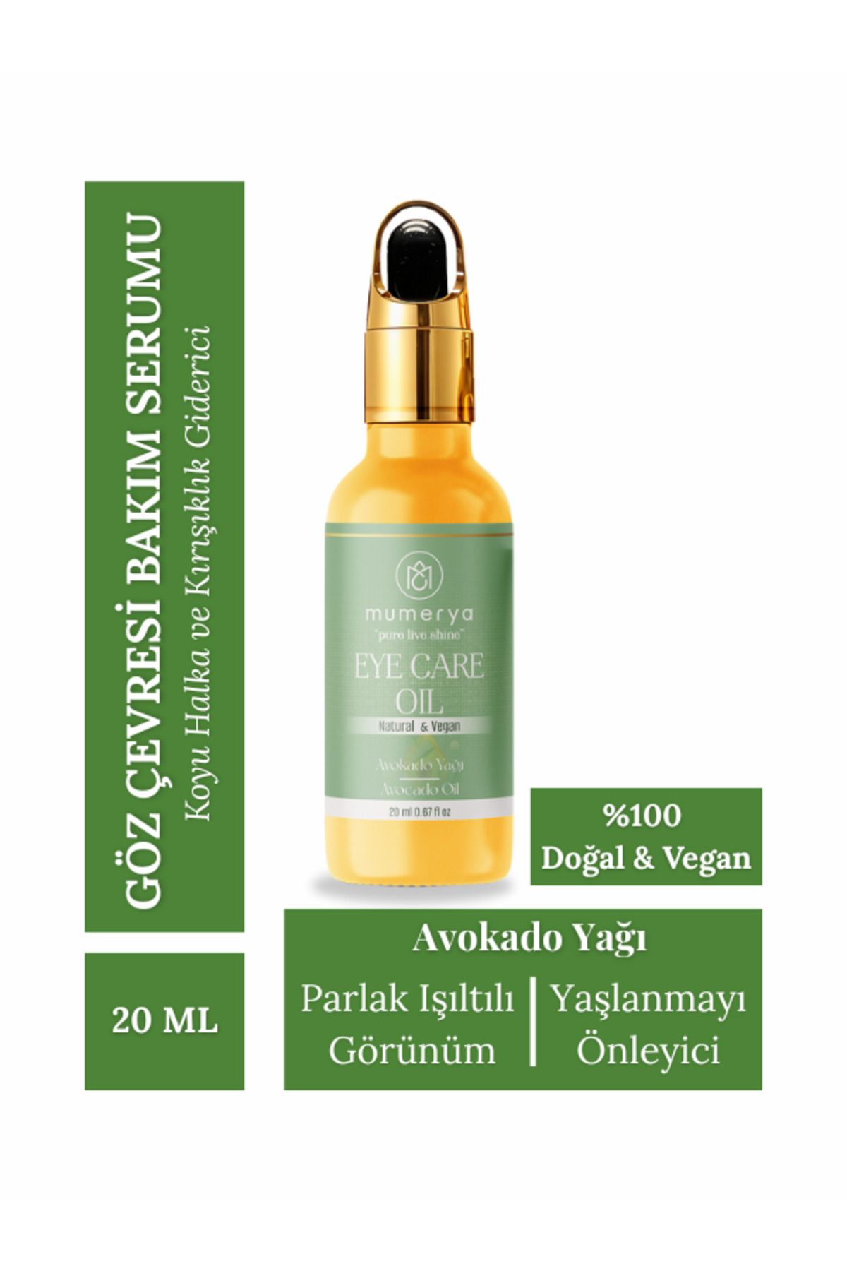 MUMERYA Eye Care Oil | Yaşlanma Karşıtı Göz Çevresi Bakım Yağı