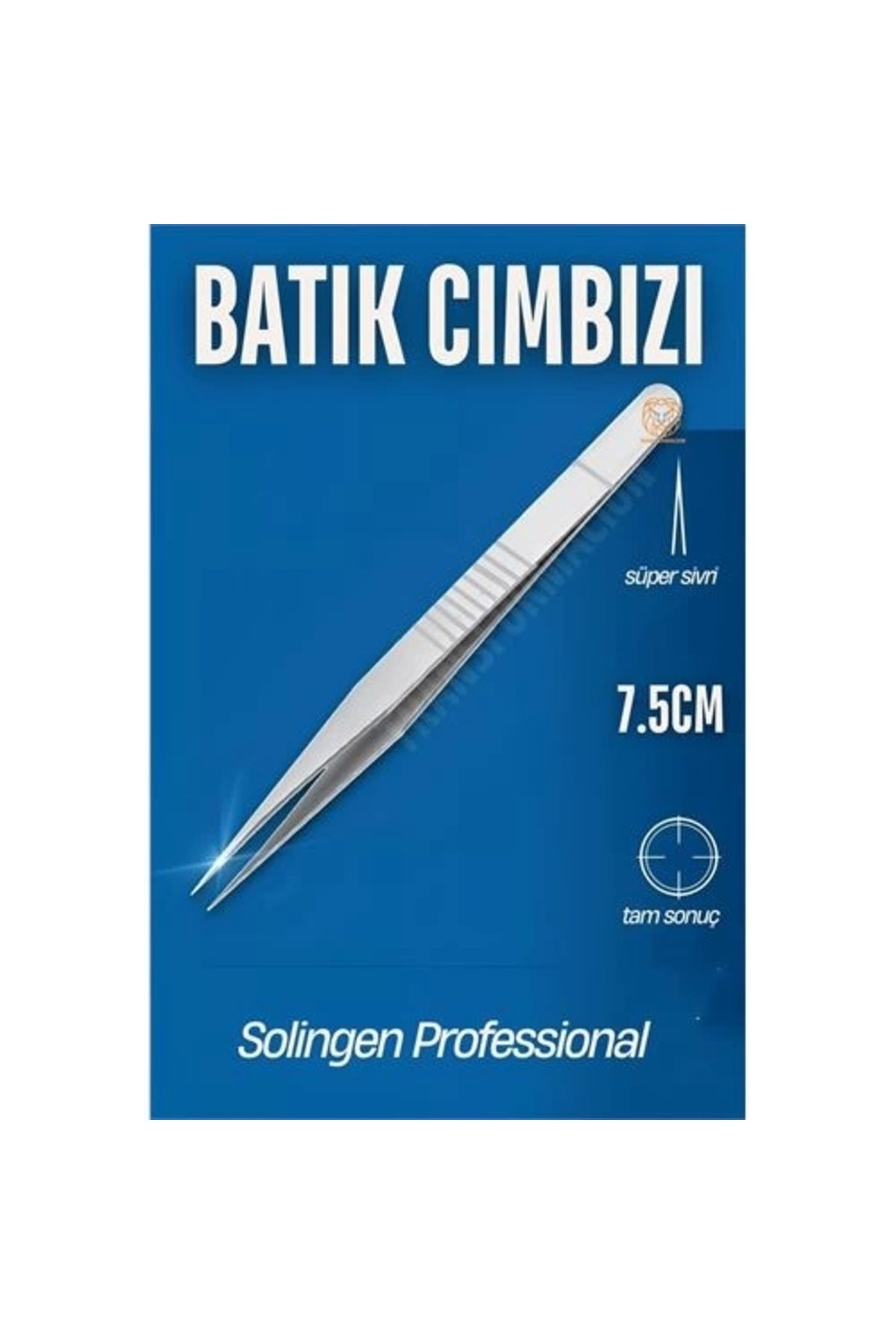 No8 Home Micro İnce Uçlu Batık Cımbızı Kirpik Cımbızı Solingen Professional