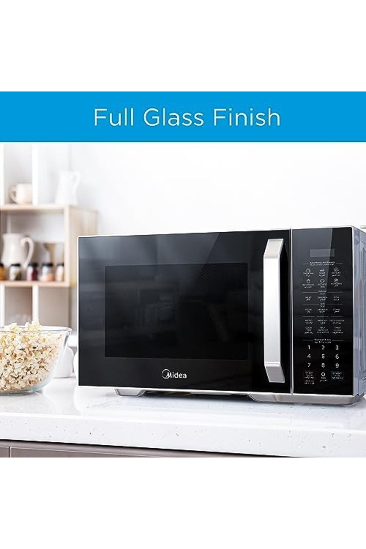 Midea-29L 2-in-1 Microwave Oven with Grill, Digital Touch Control, Child-Safety-Lock, 11 Pre-program 8