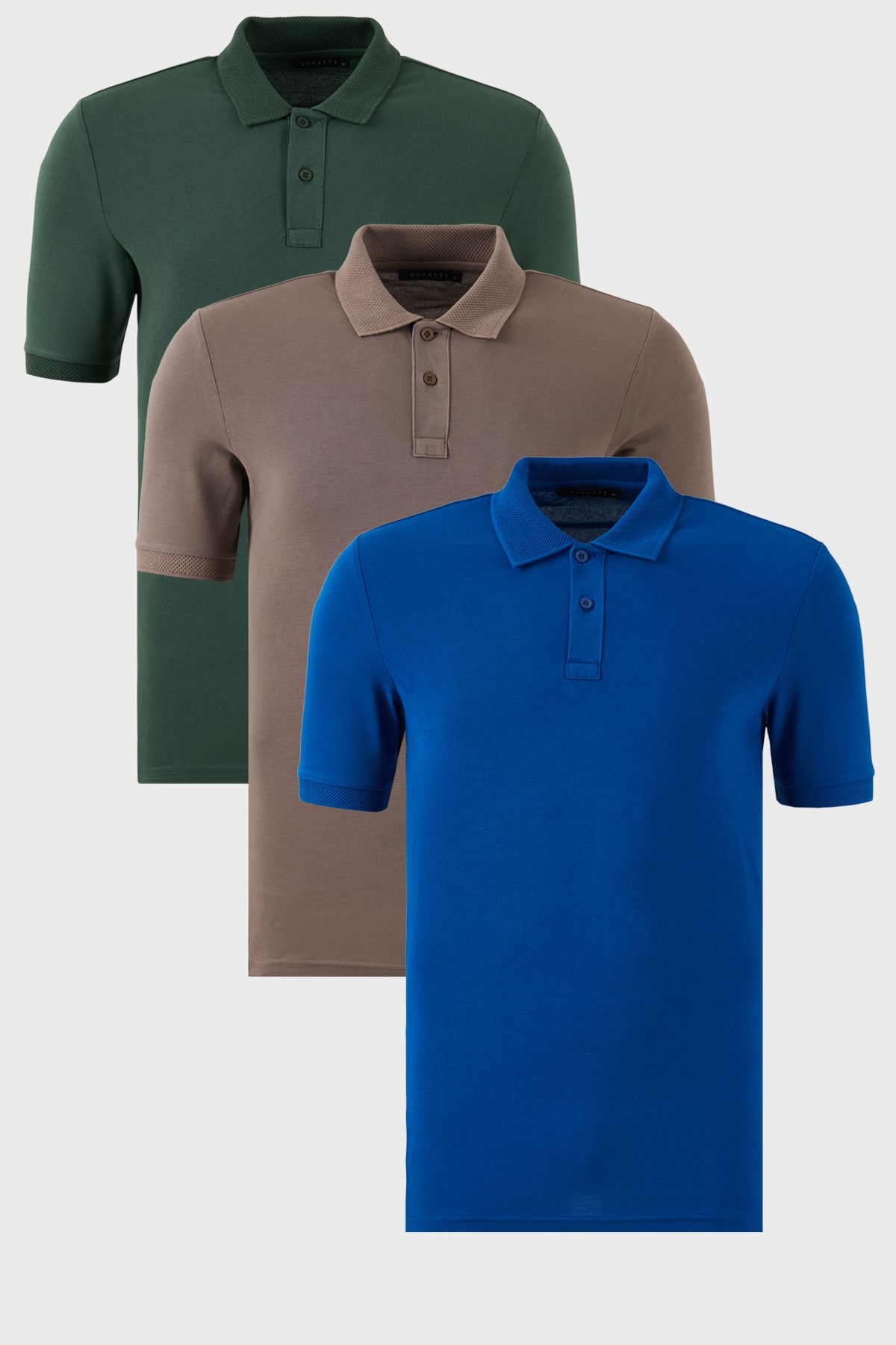 Buratti Pamuklu Regular Fit Düğmeli 3'lü Paket Polo Yaka T Shirt Erkek POLO YAKA T SHİRT 5902739S3