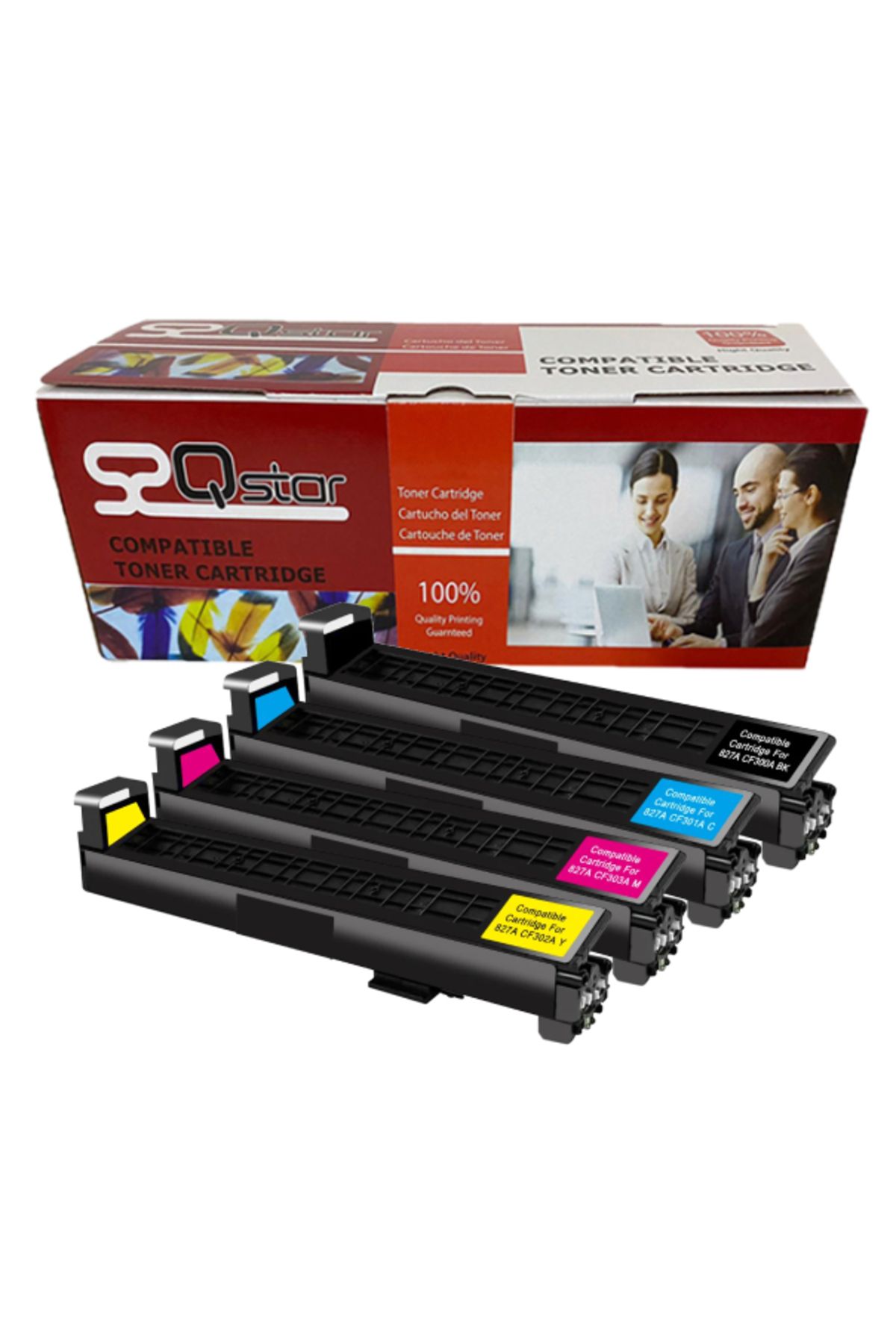 Qstar Hp 827A CF300A MUADİL TONER SET 4 RENK M880z A2W75A A2W76A