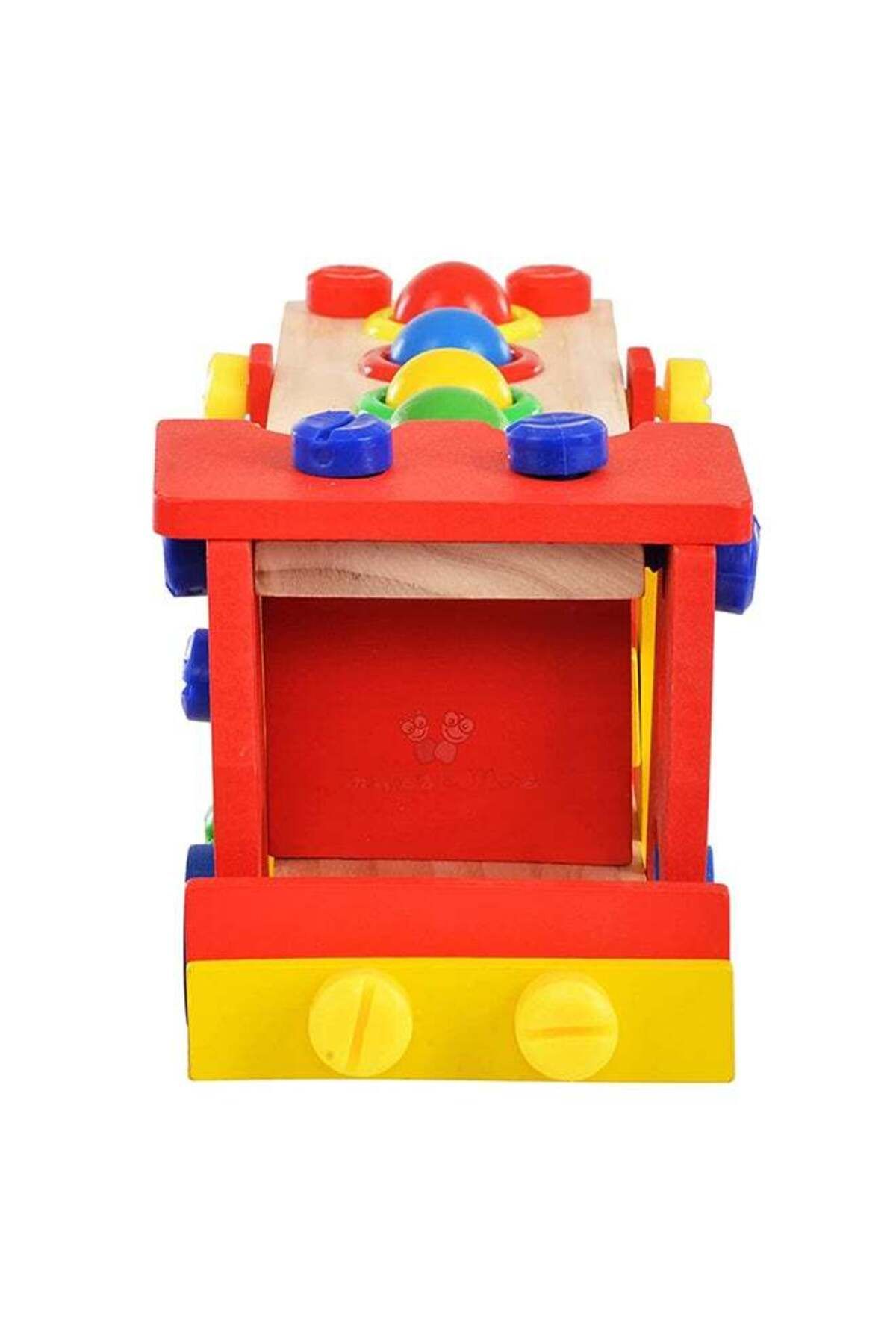 BabyCara-2 In 1 Diy Screw Car Vehicle Hammer Ball Reassembly Multi Function Building Block Play Set Toy 4