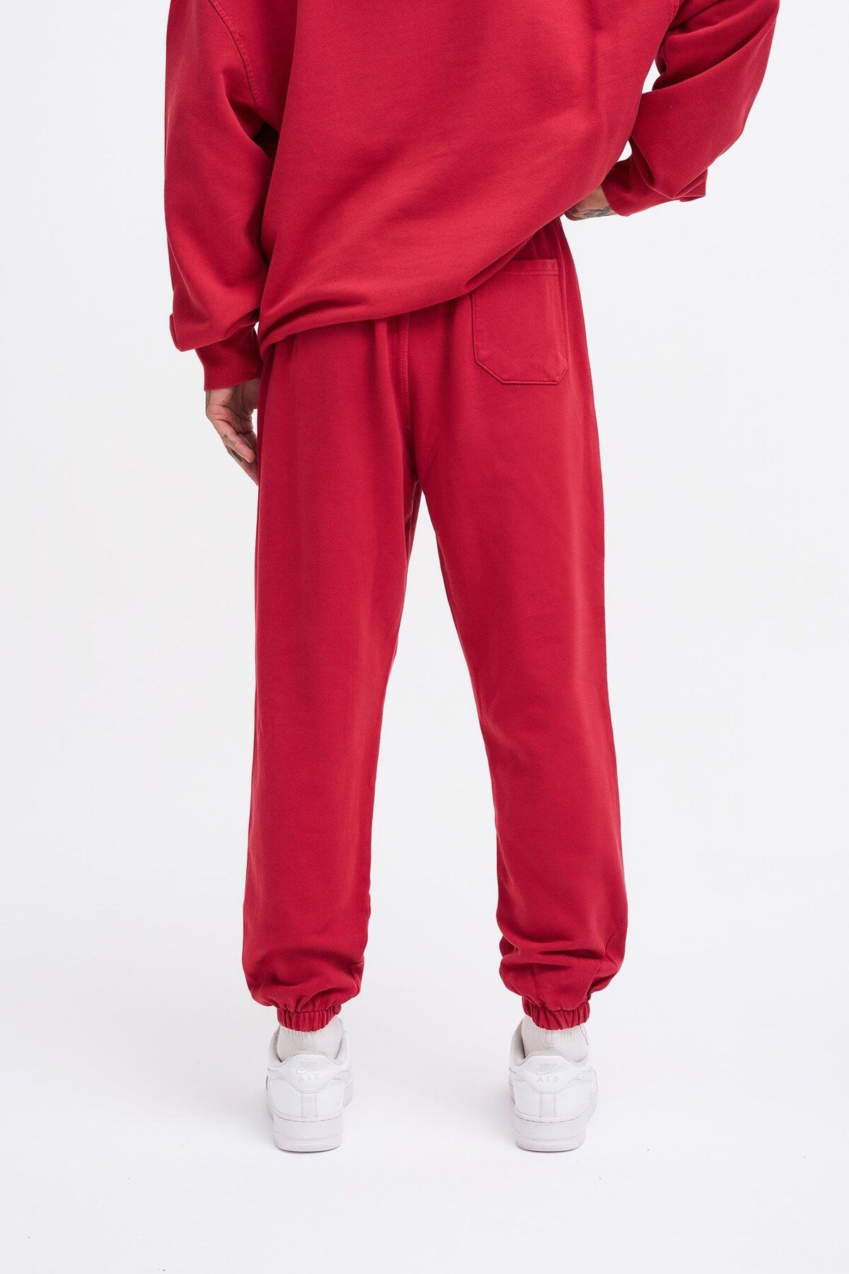 Machinist-Men's Washable Basic Jogger Red Sweatpants 4