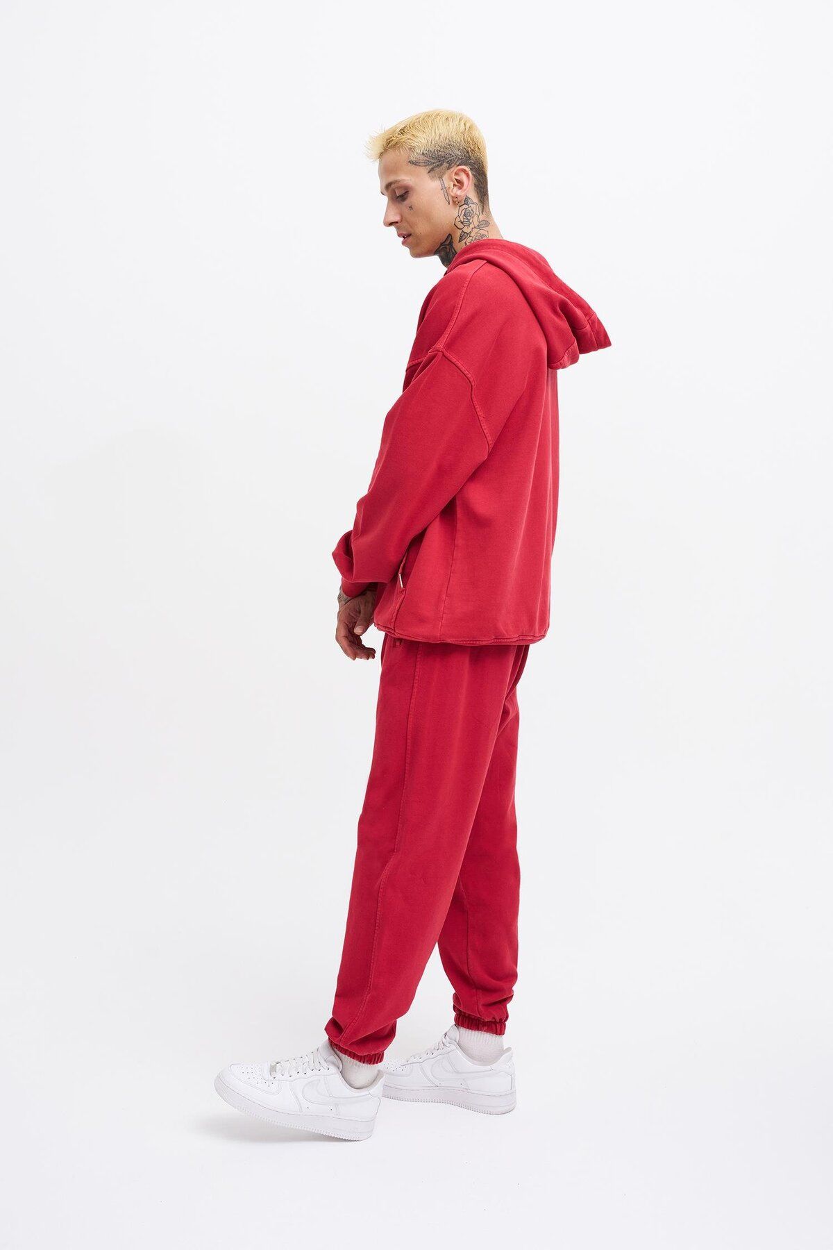 Machinist-Men's Washable Basic Jogger Red Sweatpants 6