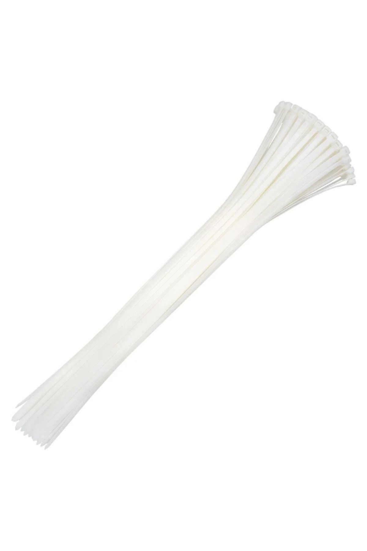 Master 505356 Plastik Kablo Bağı Cırt Plastik Kelepçe 3.6 X 300mm Beyaz (100 Adet)
