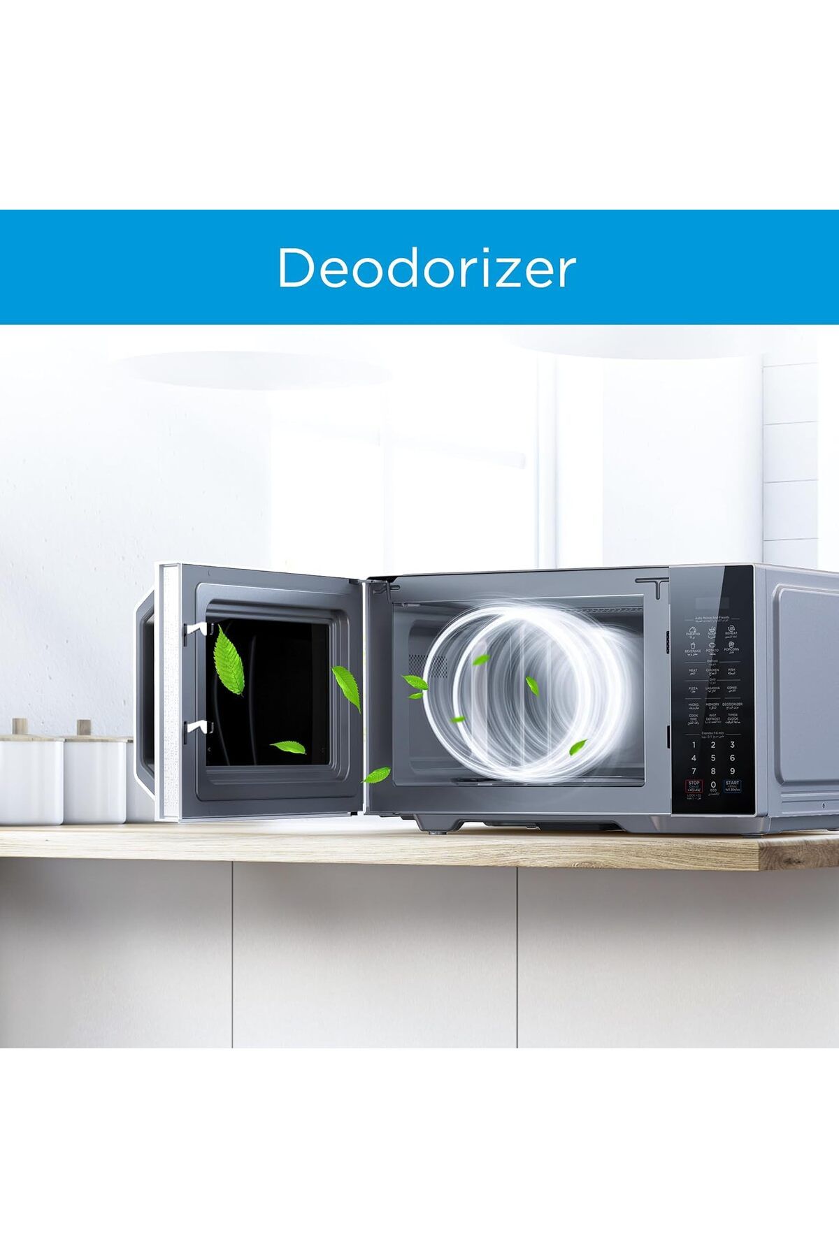 Midea-29L 2-in-1 Microwave Oven with Grill, Digital Touch Control, Child-Safety-Lock, 11 Pre-program 9