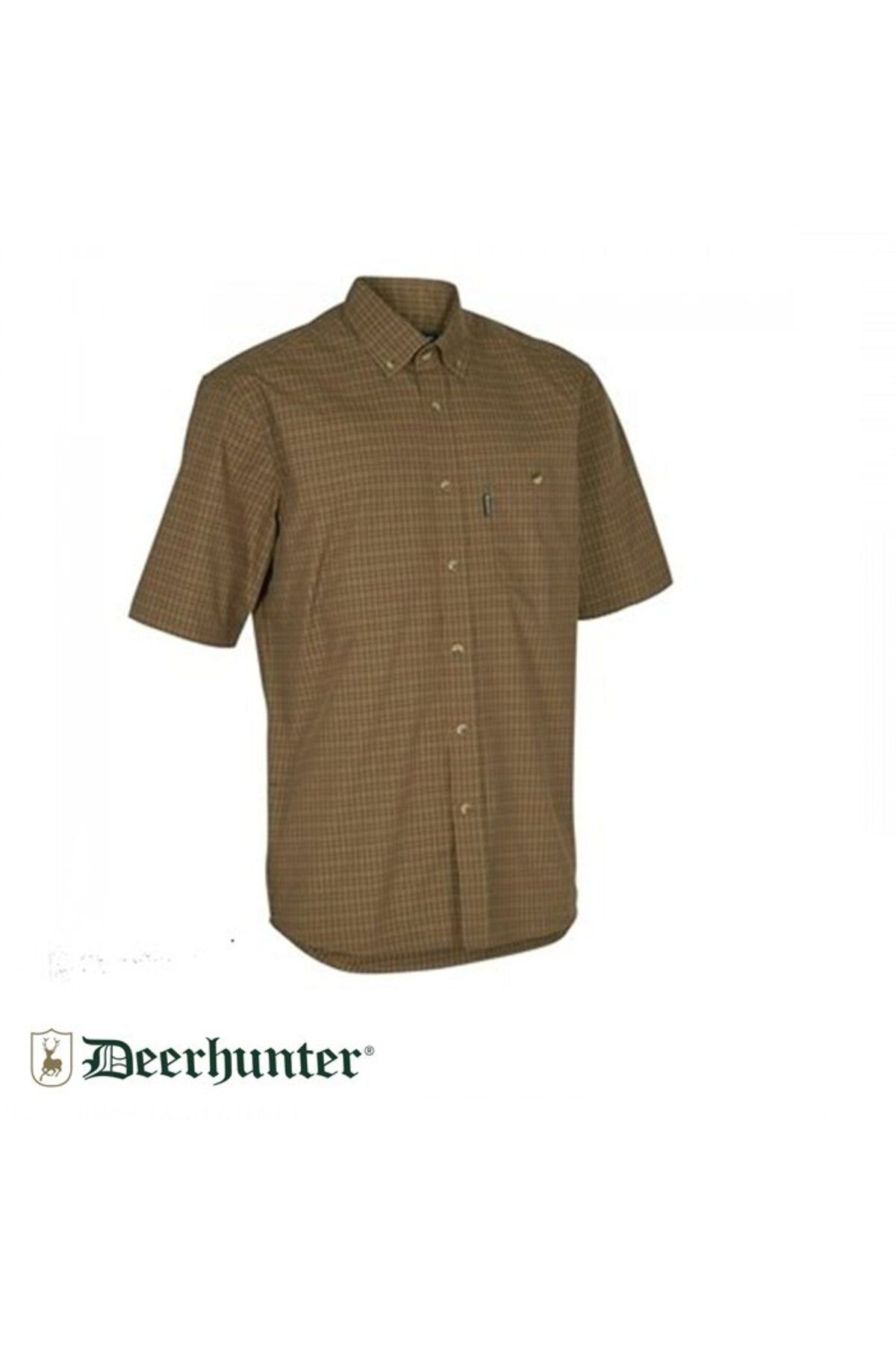 Deerhunter T. DEERHUNTER Nıkhıl Red Kareli Kısa Kol Gömlek 43/44
