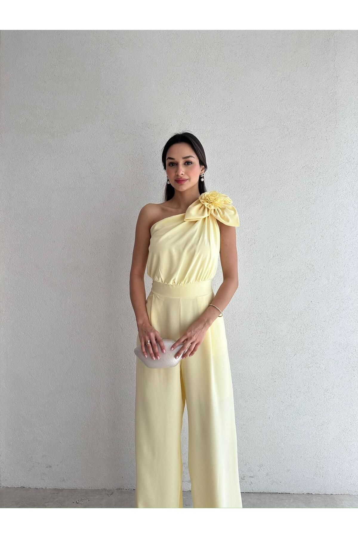 Mooi Butik DOMONT Tulum 5085 - Sarı