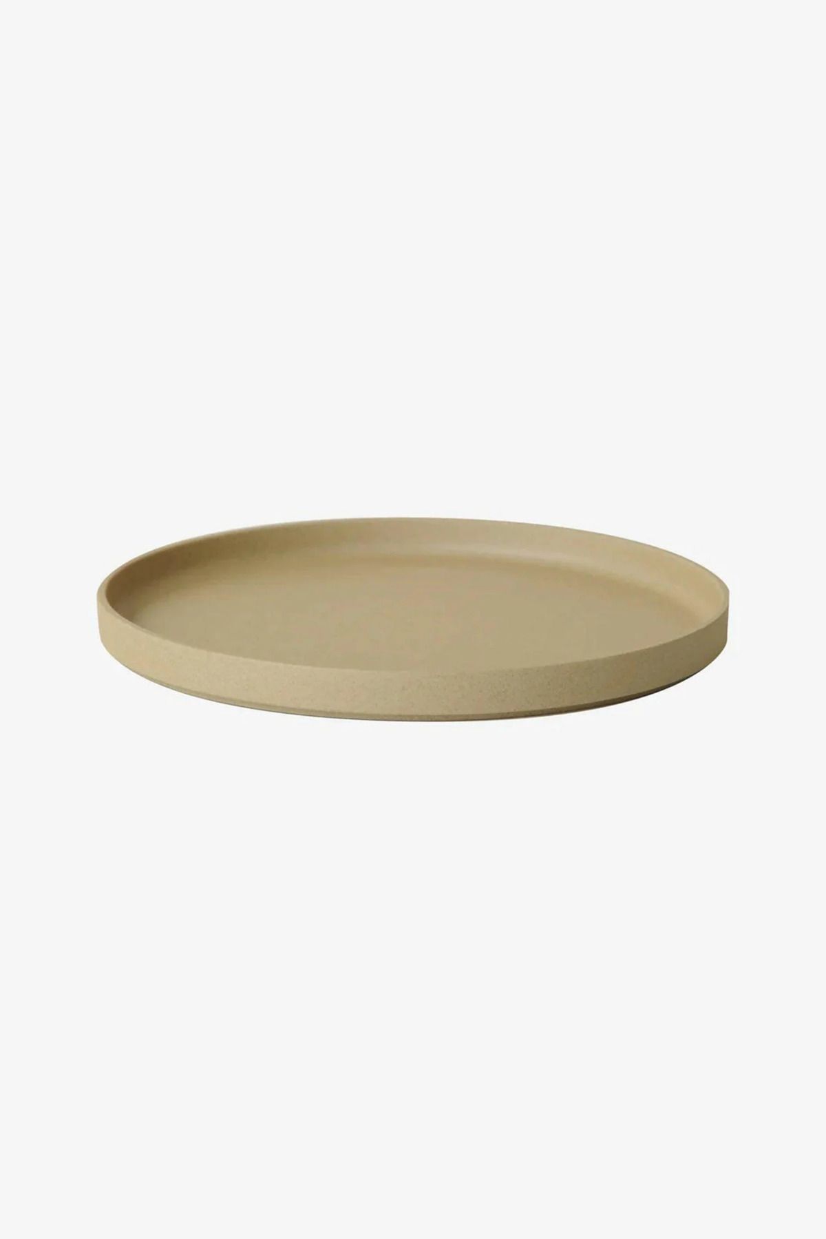 HASAMI PORCELAIN Doğal Renk 255 mm Tabak Kapak İstiflenebilir Seramik Tasarım