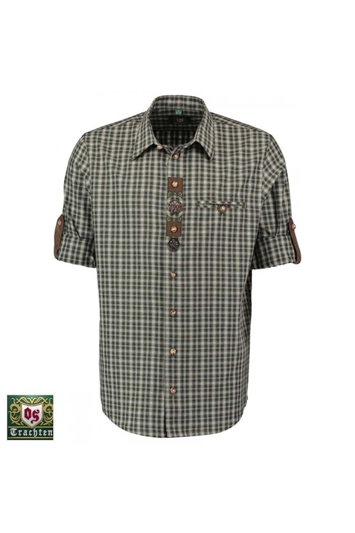 OS T. OS-Trachten Kareli Erkek Regular Fit Gömlek 41/42
