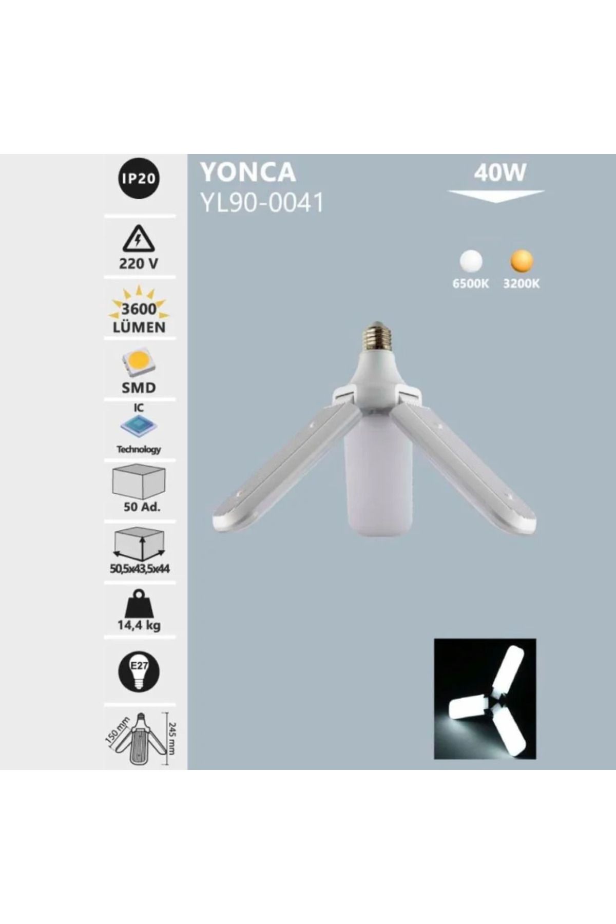 Noas Yonca Ampül 40w