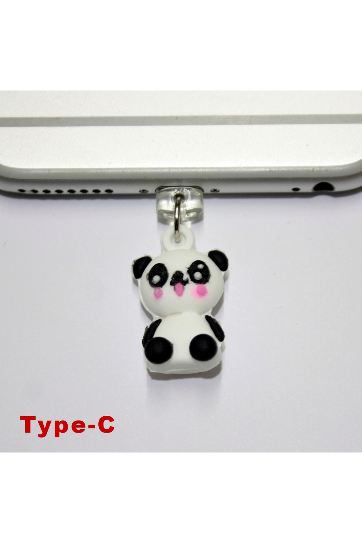 BK Design Type-C 3D Silikon Figürlü Telefon Şarj Portu Toz Tıpası Toz Tıkacı Charm TCSL2002