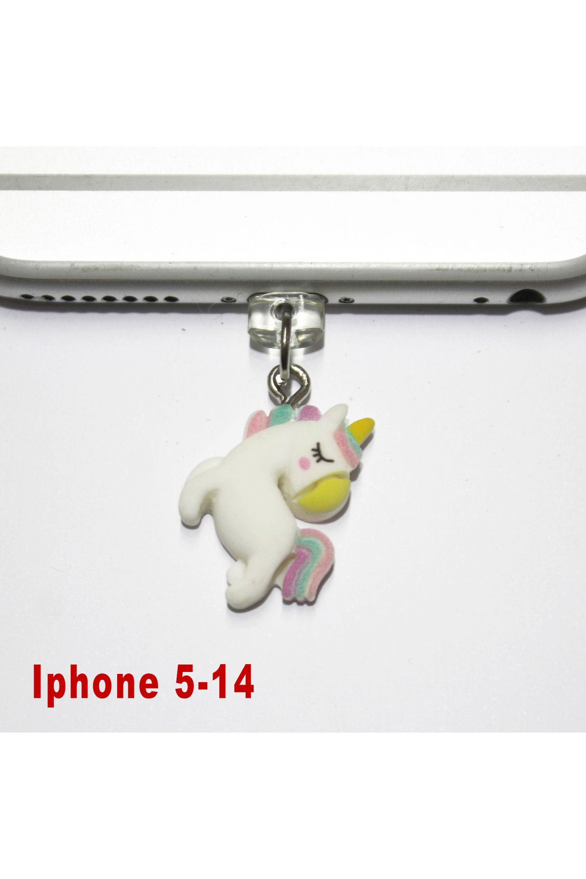 BK Design Iphone 5-14 3D Akrilik Figürlü Telefon Şarj Portu Toz Tıpası Toz Tıkacı Charm IPAK3012