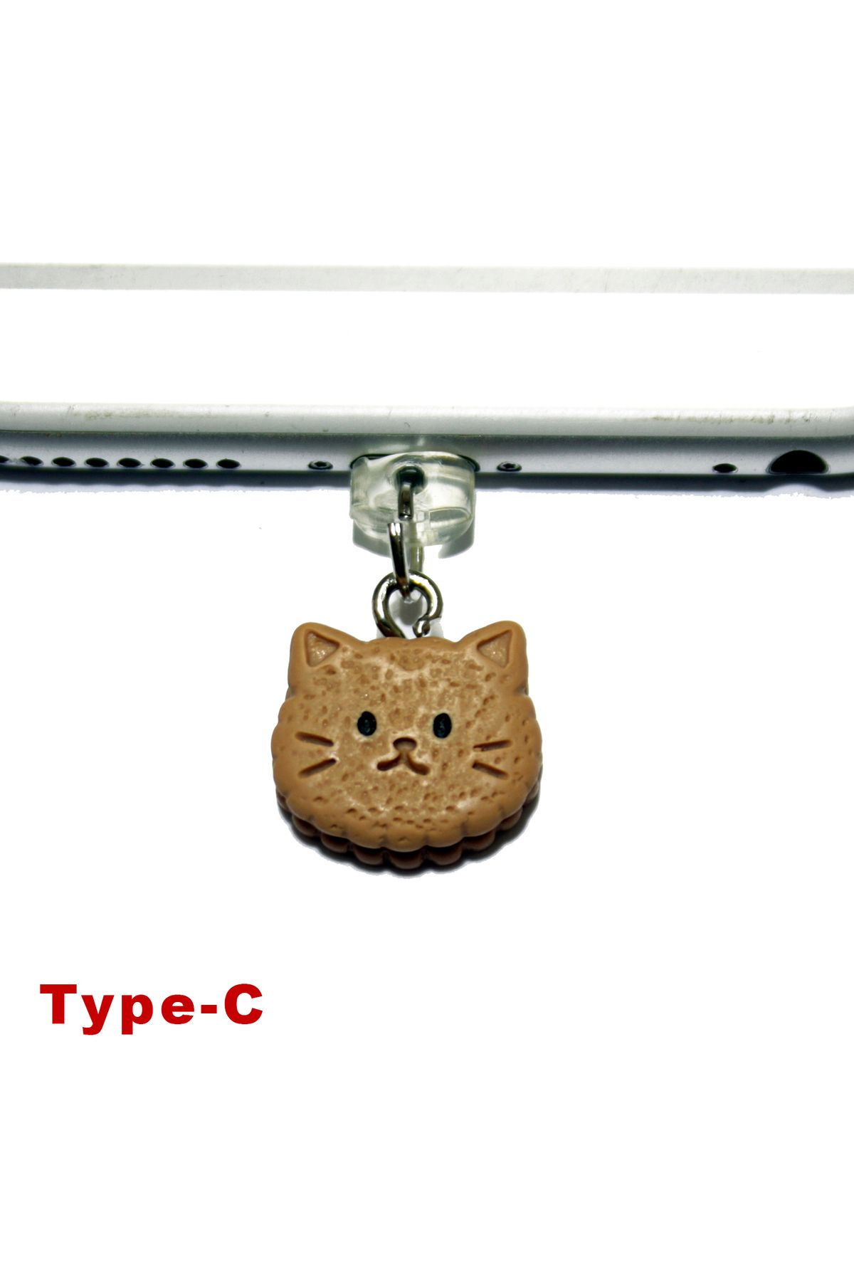 BK Design Type-C 3D Akrilik Figürlü Telefon Şarj Portu Toz Tıpası Toz Tıkacı Charm TCAK3006