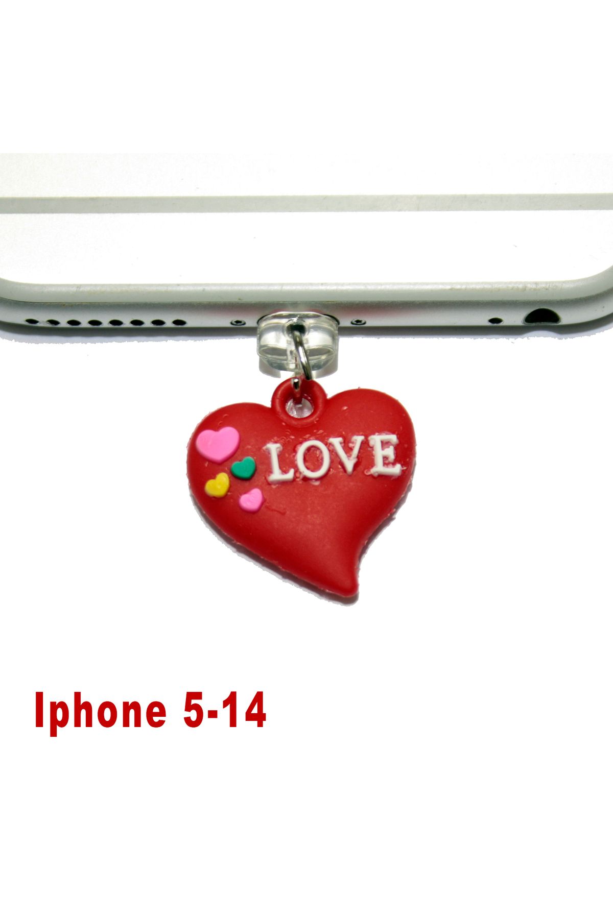 BK Design Iphone 5-14 3D Silikon Figürlü Telefon Şarj Portu Toz Tıpası Toz Tıkacı Charm IPSL2001