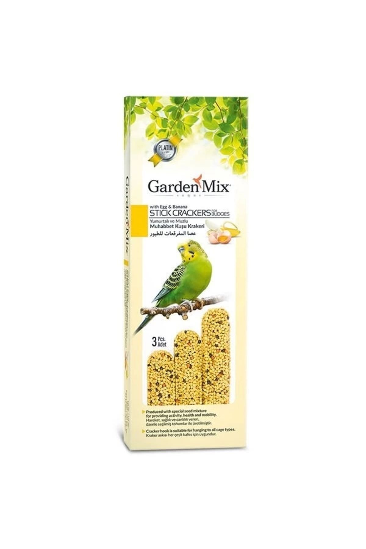 No8 Home Garden Mix Muzlu ve Yumurtalı Muhabbet Kuş Krakeri 3 Adet